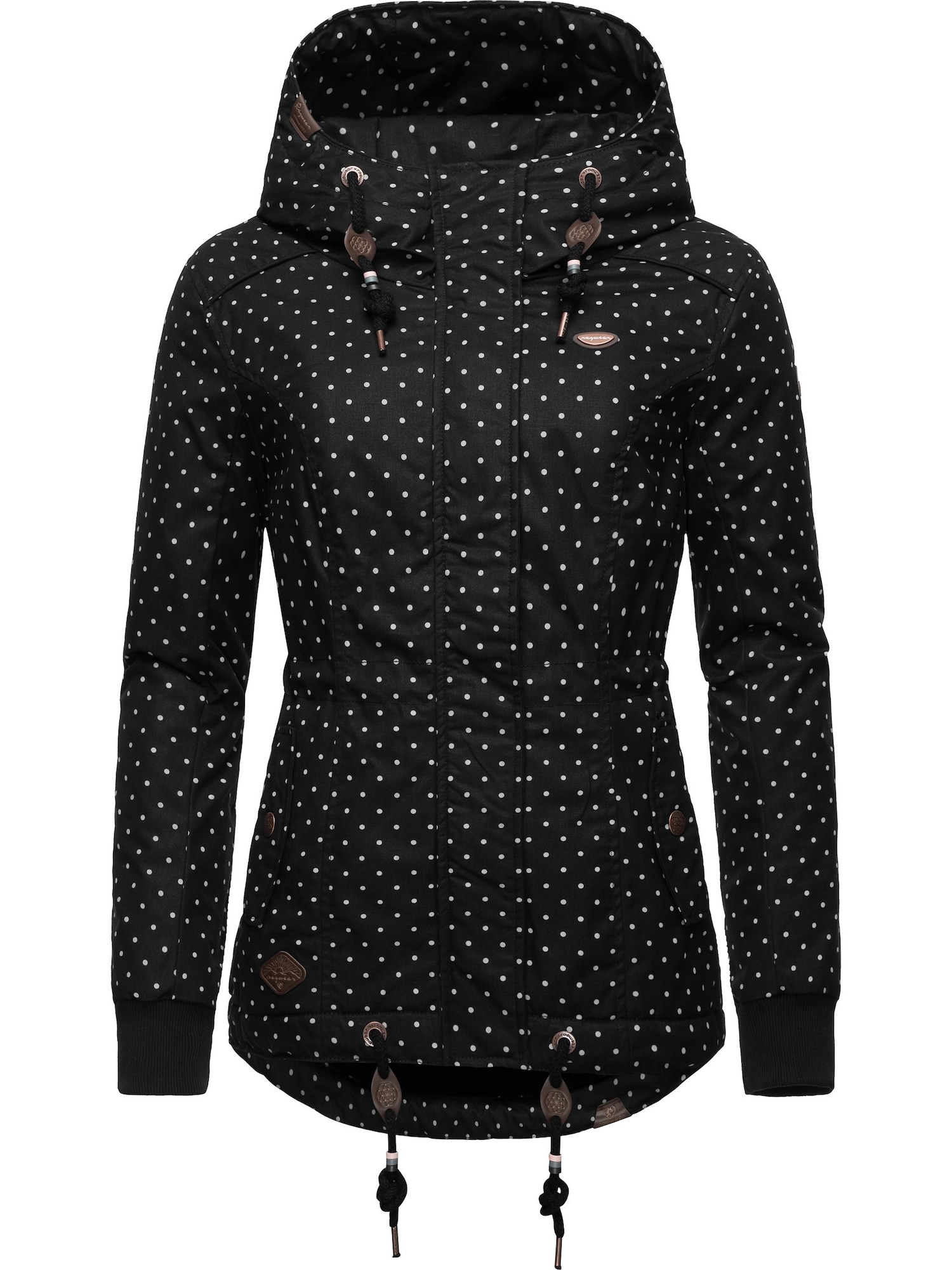 Ragwear Zimska jakna 'Danka'  črna / bela