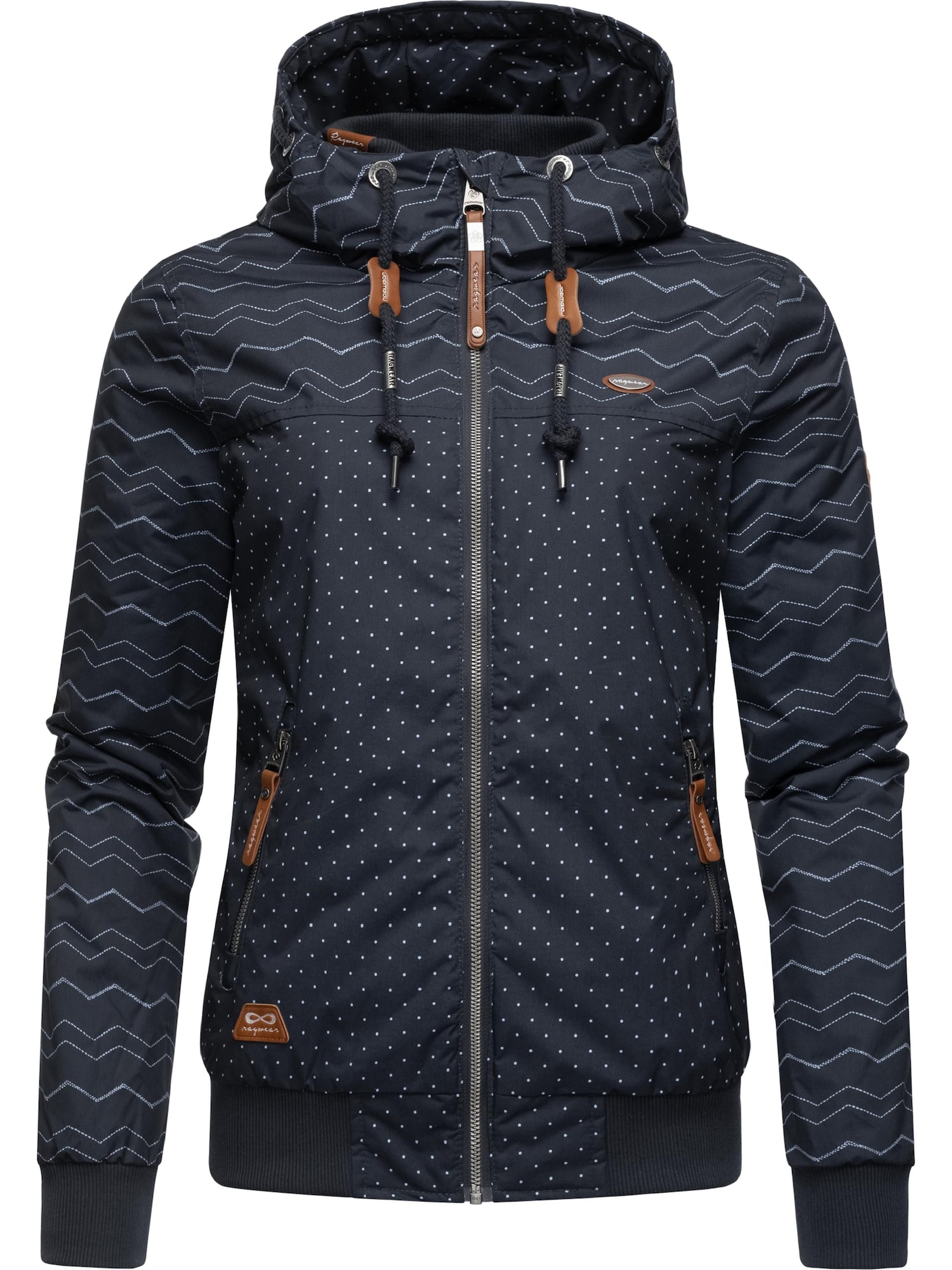 Ragwear Zimska jakna 'Nuggie'  mornarska / bela