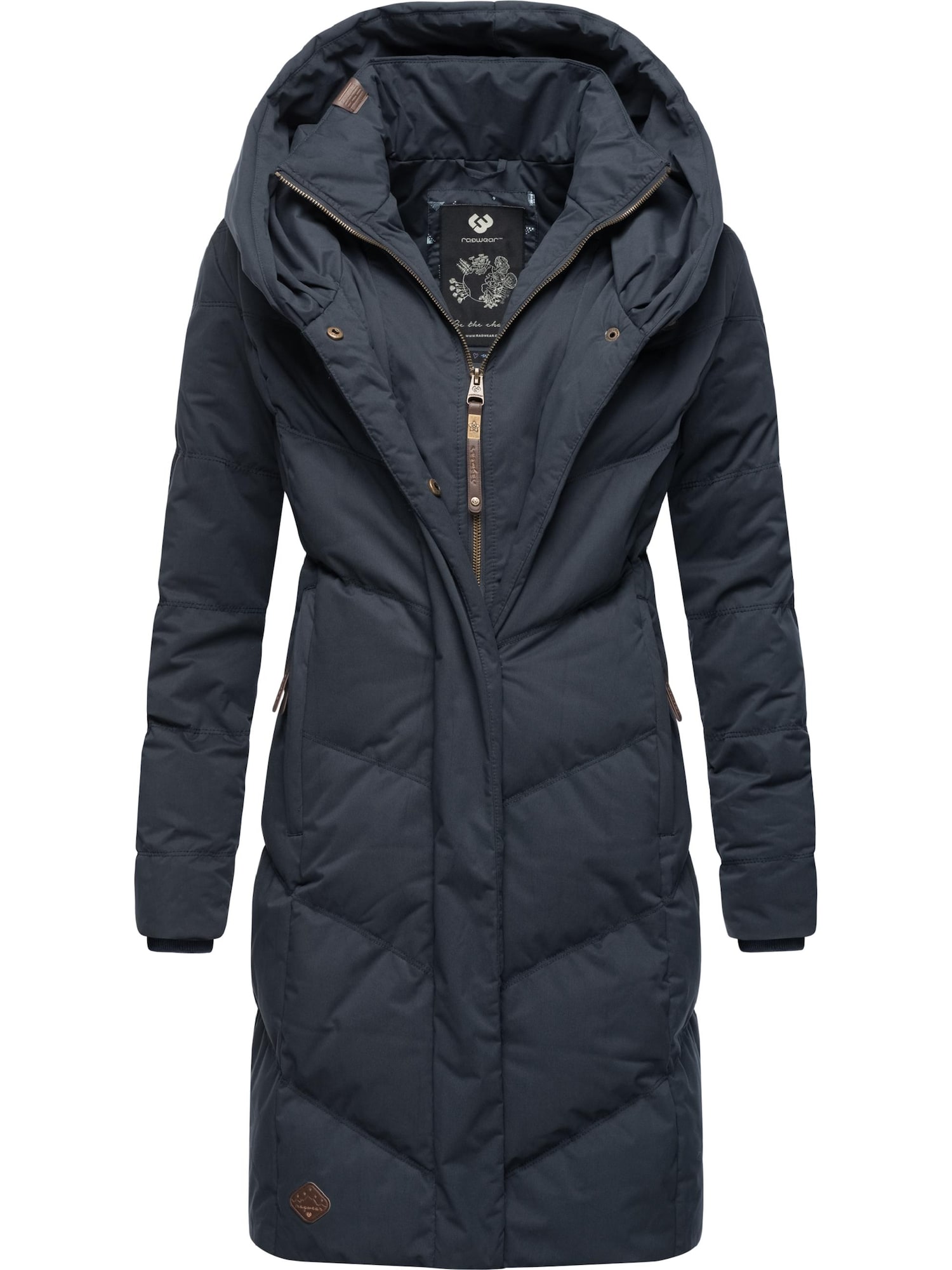 Ragwear Zimski plašč 'Natalka'  mornarska / bela