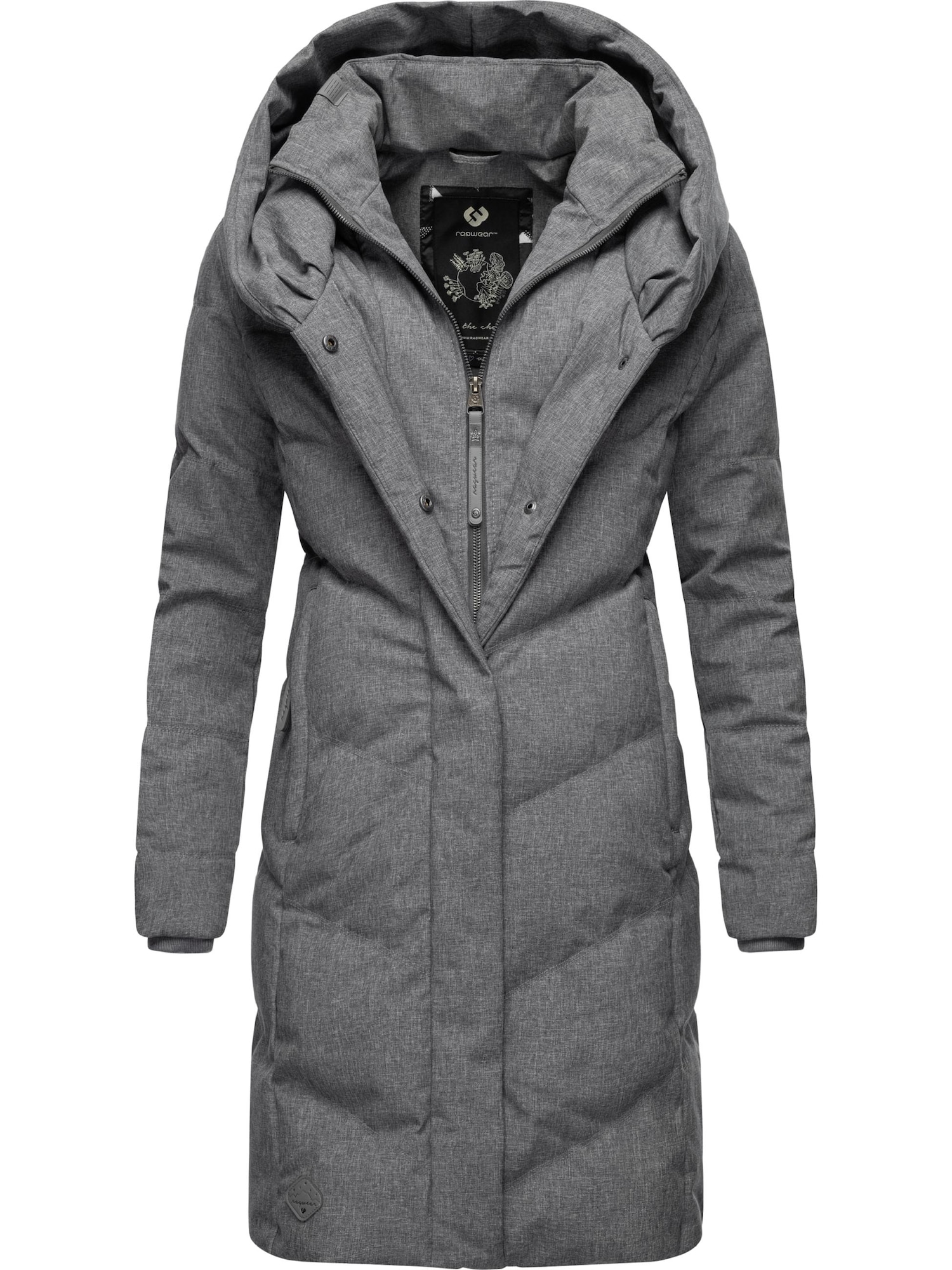 Ragwear Zimski plašč 'Natalka'  pegasto siva