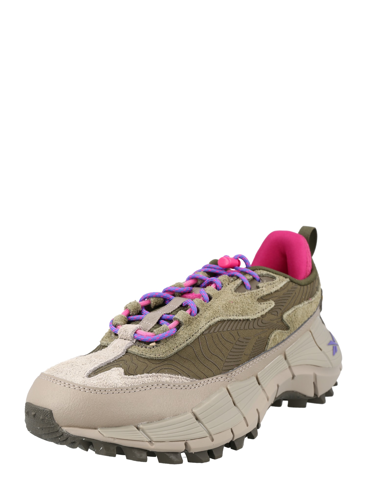 Reebok Classics Nizke superge 'Zig Kinetica'  kaki / oliva / lila / roza