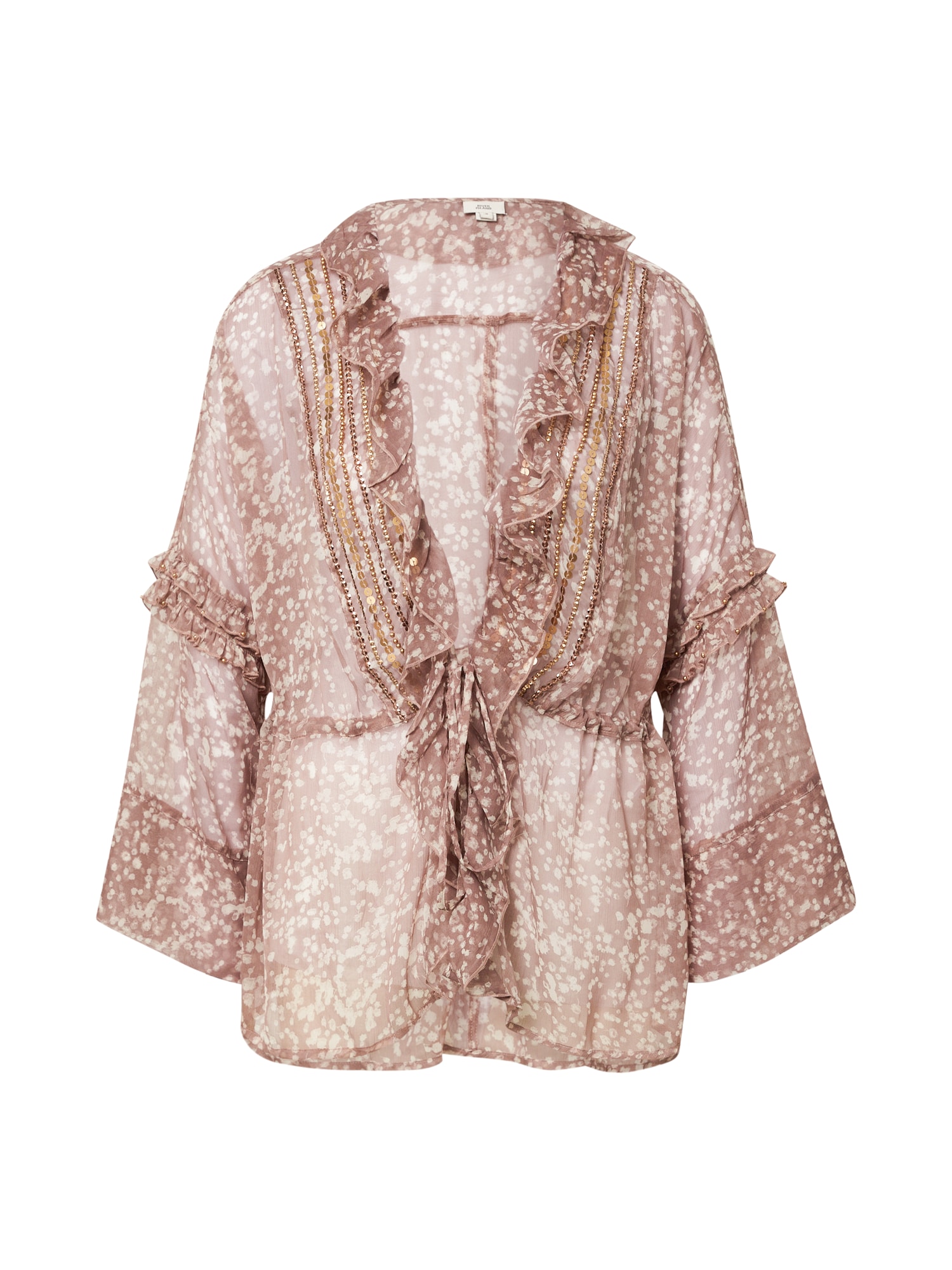 River Island Kimono  bež / rjasto rjava / bronasta