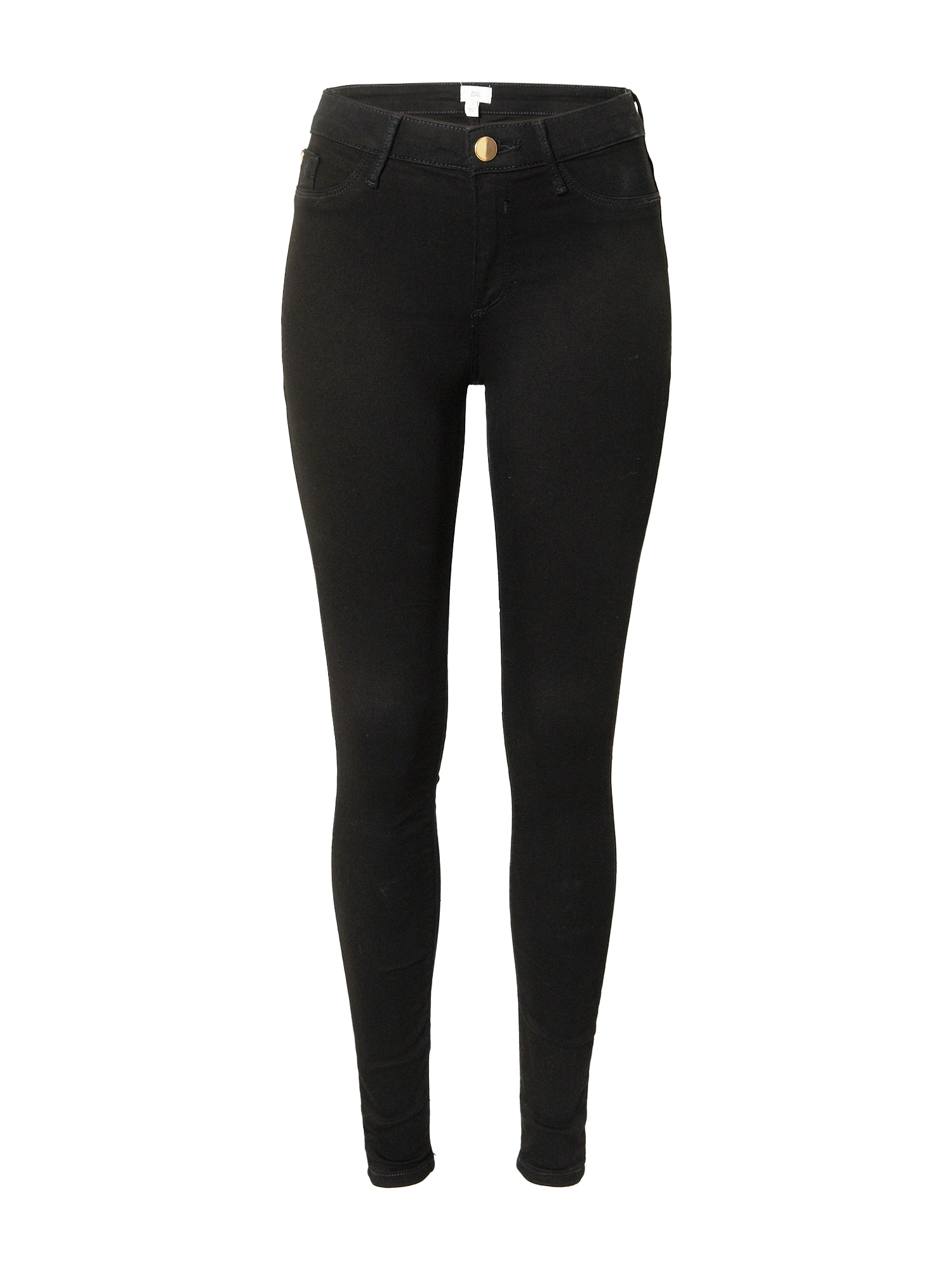 River Island Tall Kavbojke 'MOLLY'  črn denim