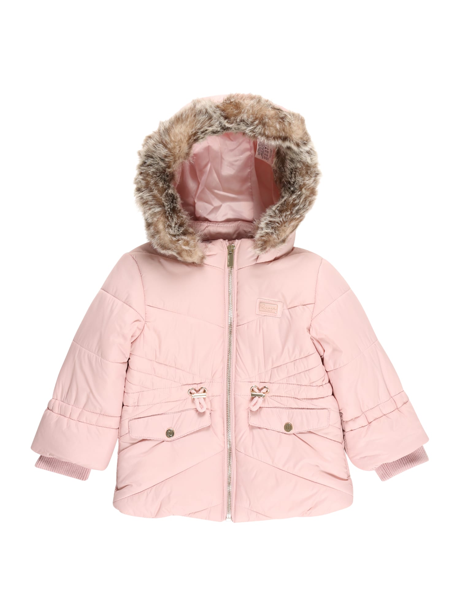 River Island Zimska jakna 'AVA'  pikčasto rjava / roza
