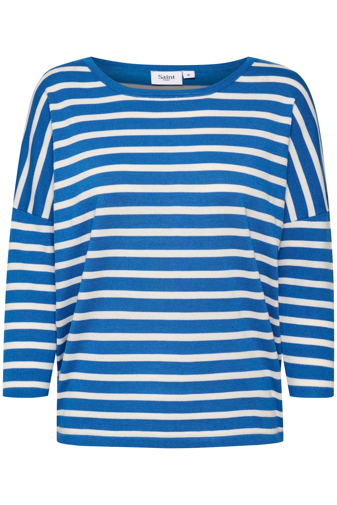 SAINT TROPEZ Pulover 'Mika'  modra / bela