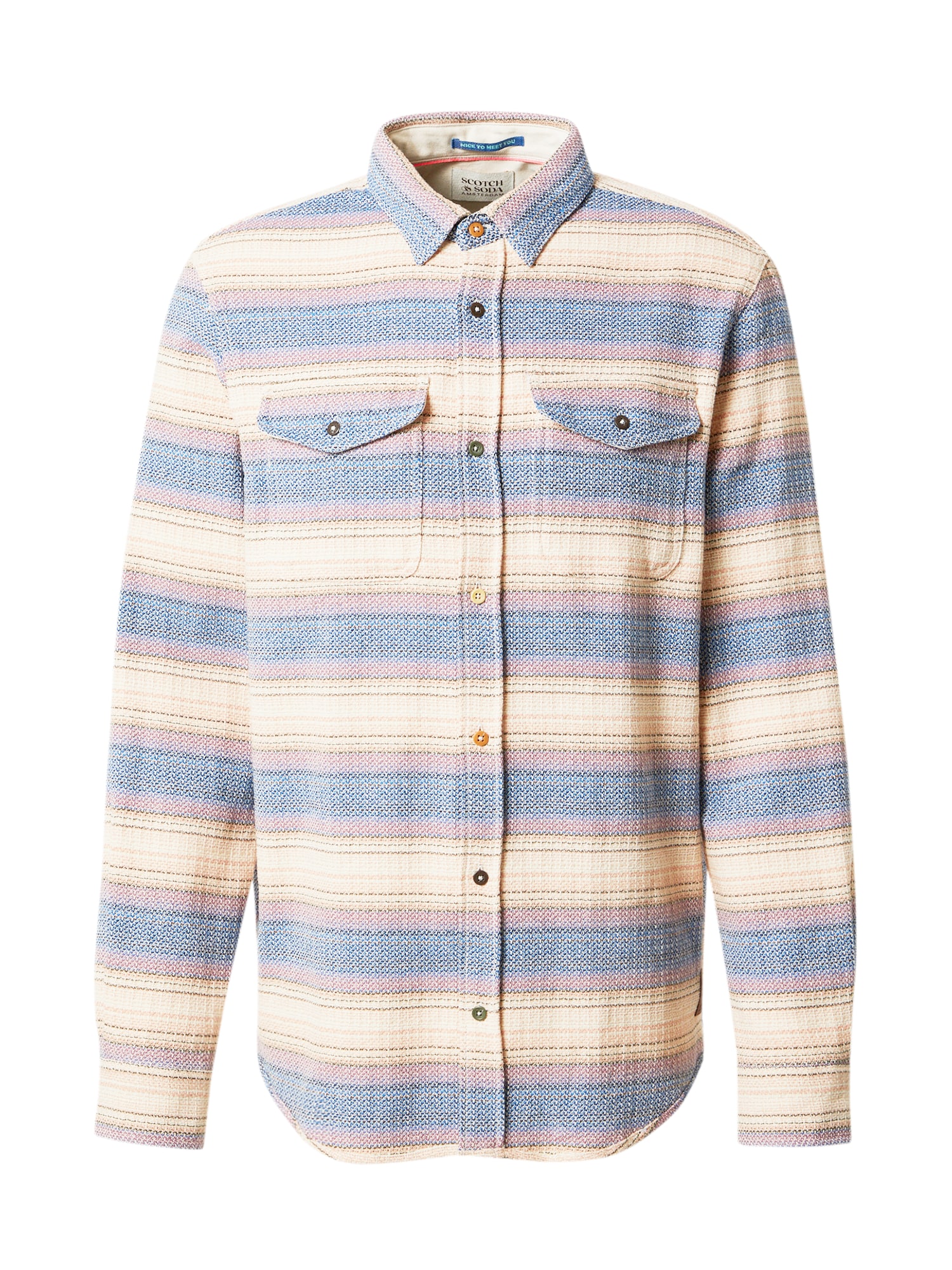 SCOTCH & SODA Srajca  kremna / dimno modra / svetlo rumena / korala
