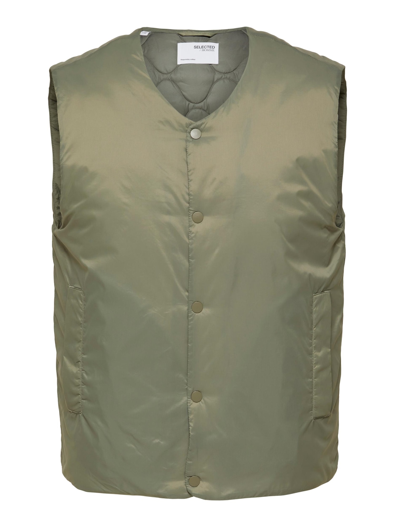 SELECTED HOMME Brezrokavnik 'Taka'  kaki