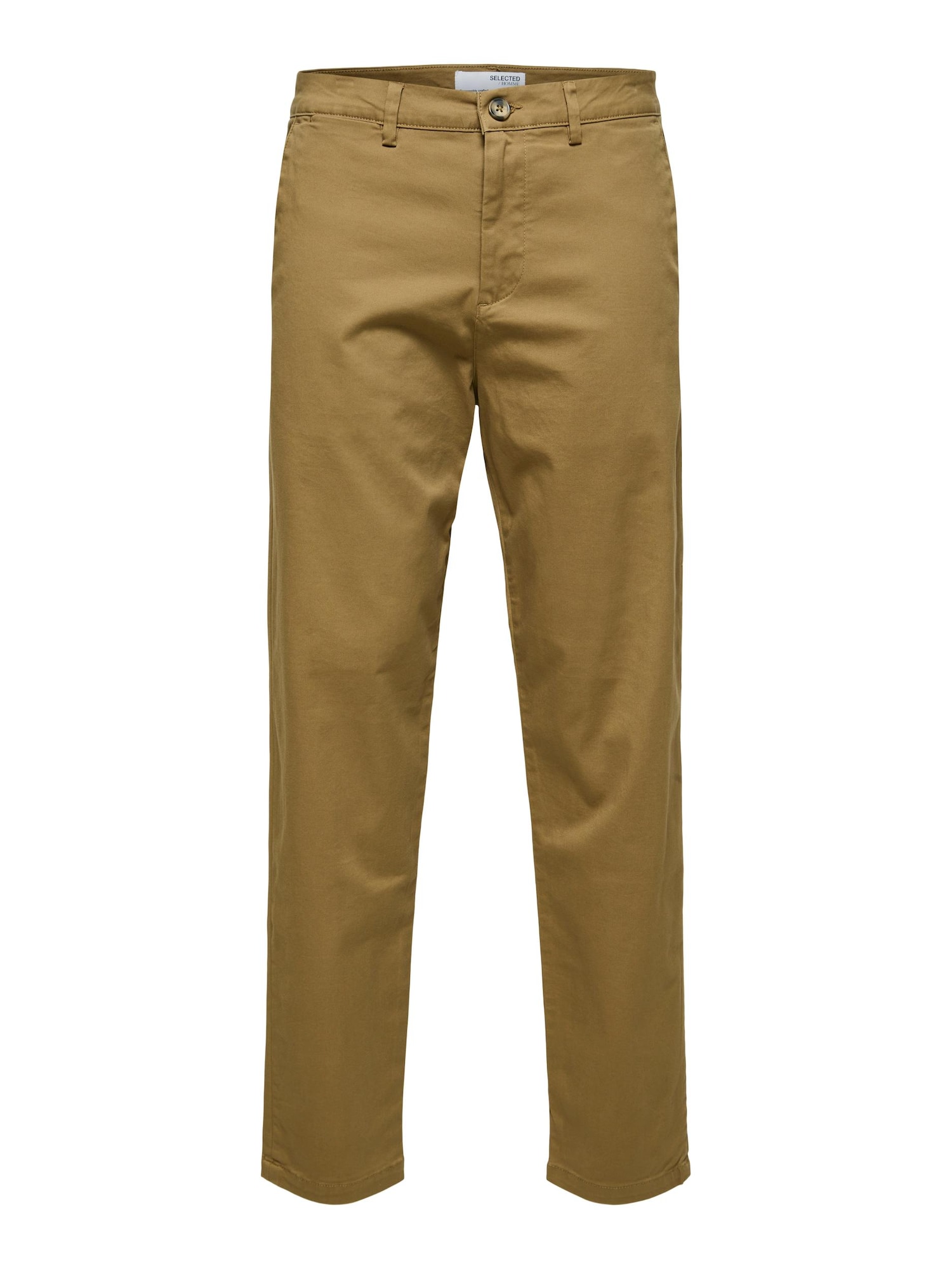 SELECTED HOMME Chino hlače  temno bež