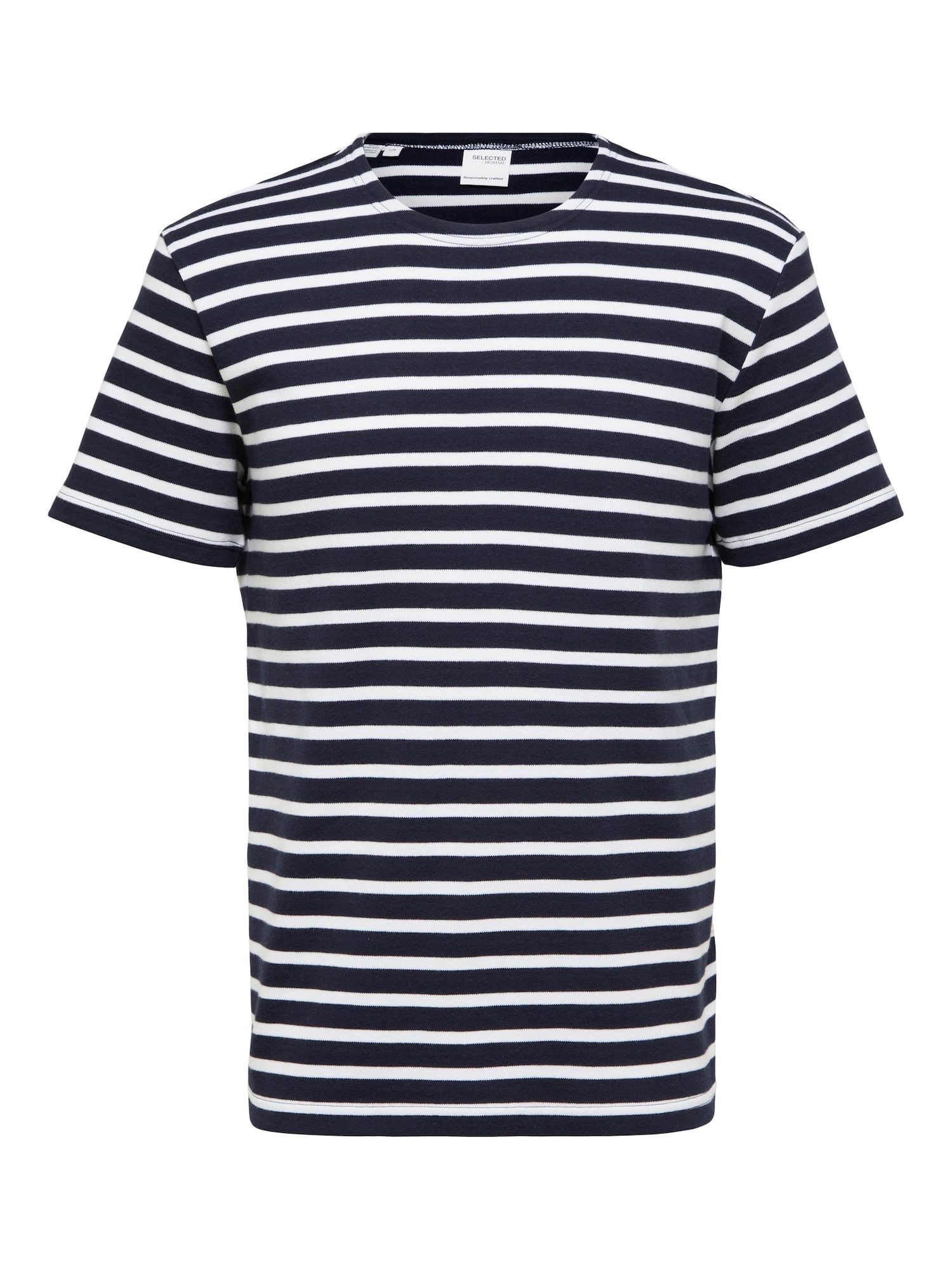 SELECTED HOMME Majica 'Briac'  mornarska / bela
