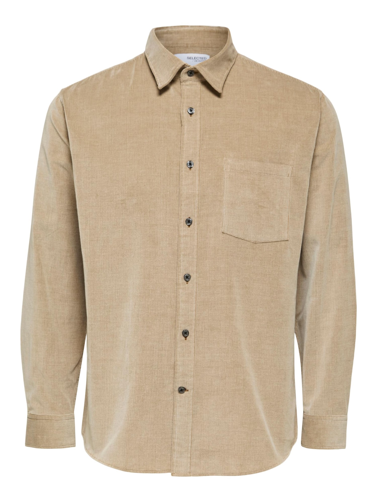 SELECTED HOMME Srajca 'Benjamin'  svetlo rjava / bela