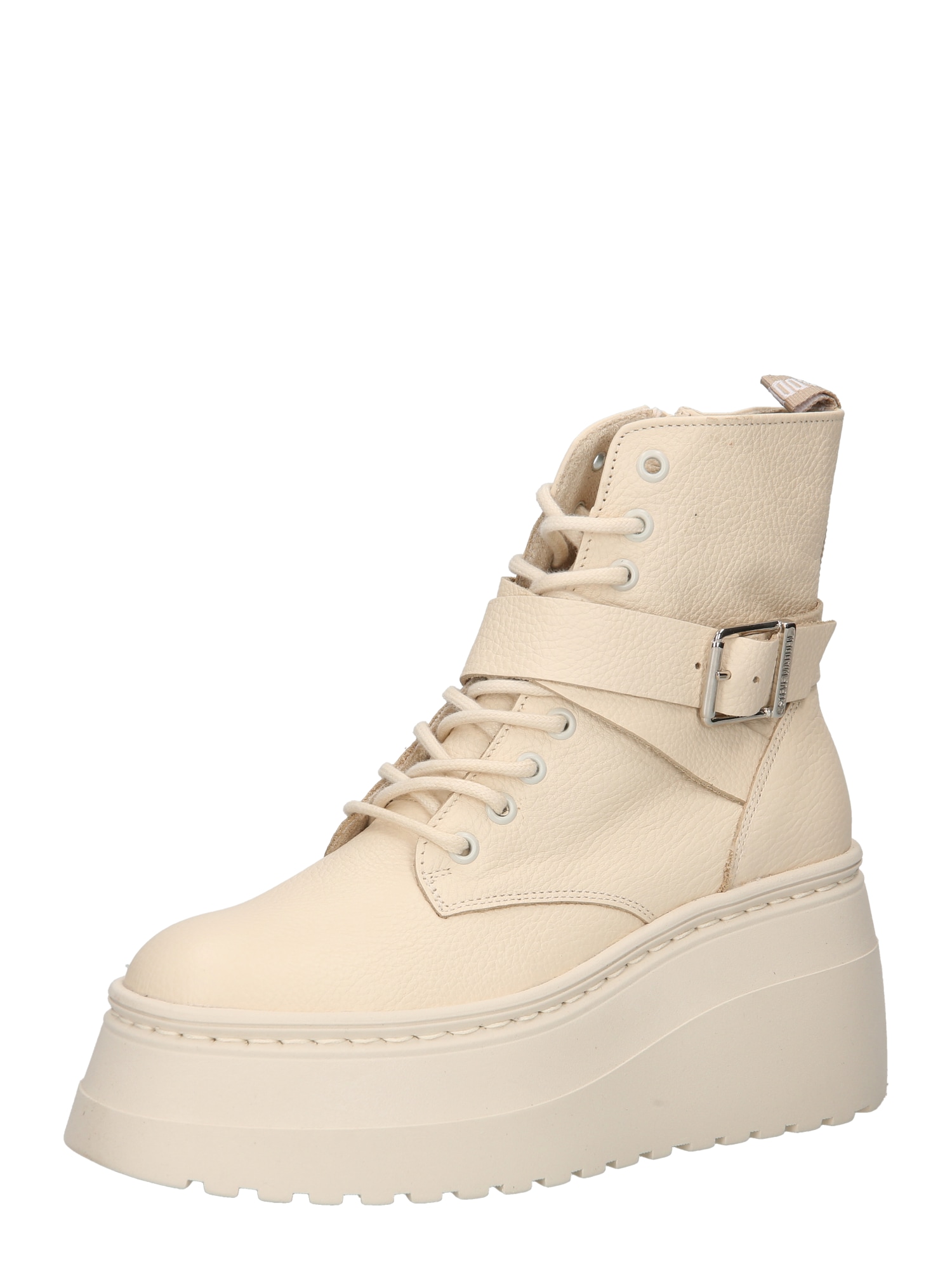 STEVE MADDEN Gležnarji z vezalkami 'Pinaco'  volneno bela