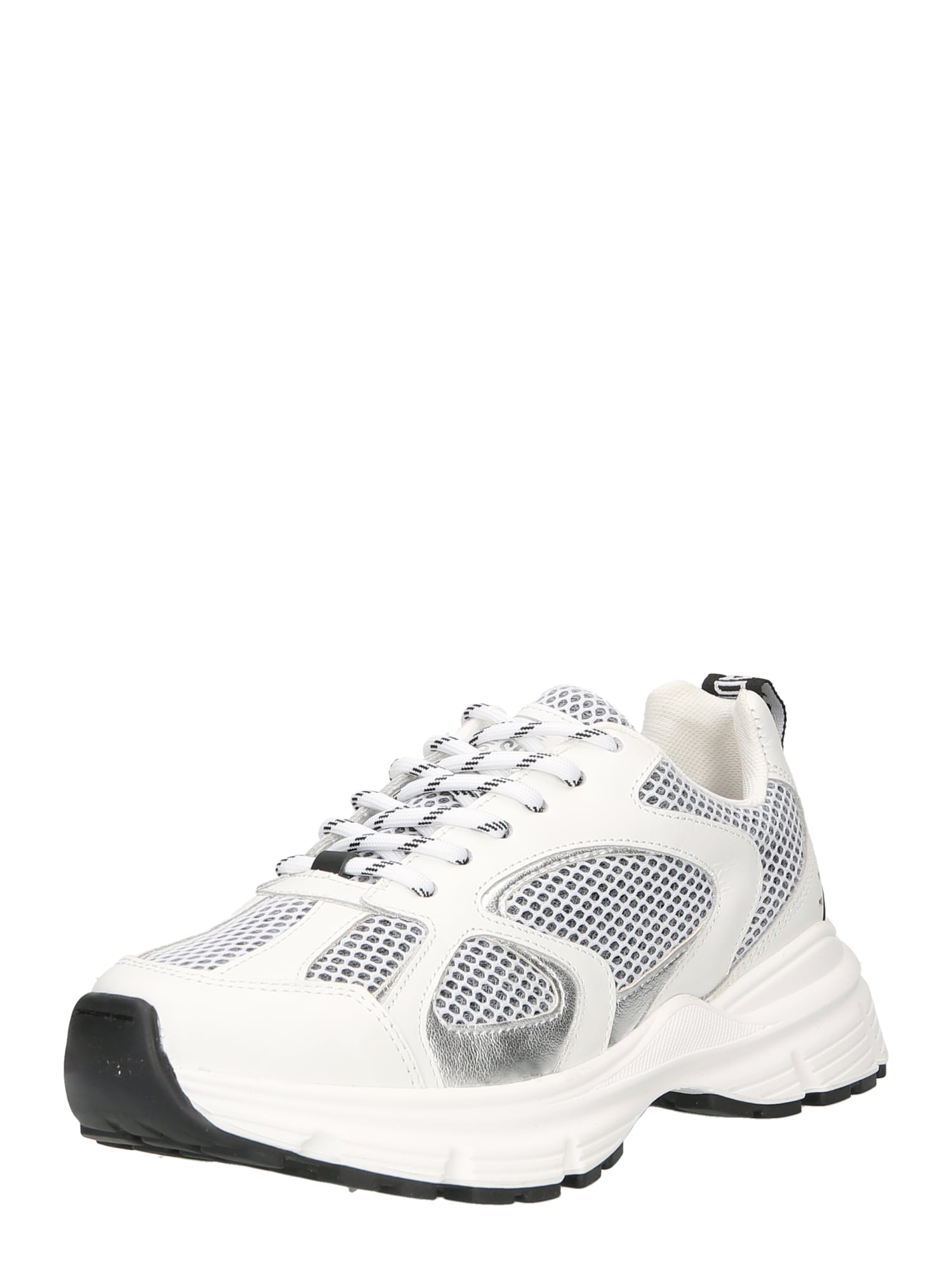 STEVE MADDEN Nizke superge 'PLAJA'  srebrna / bela