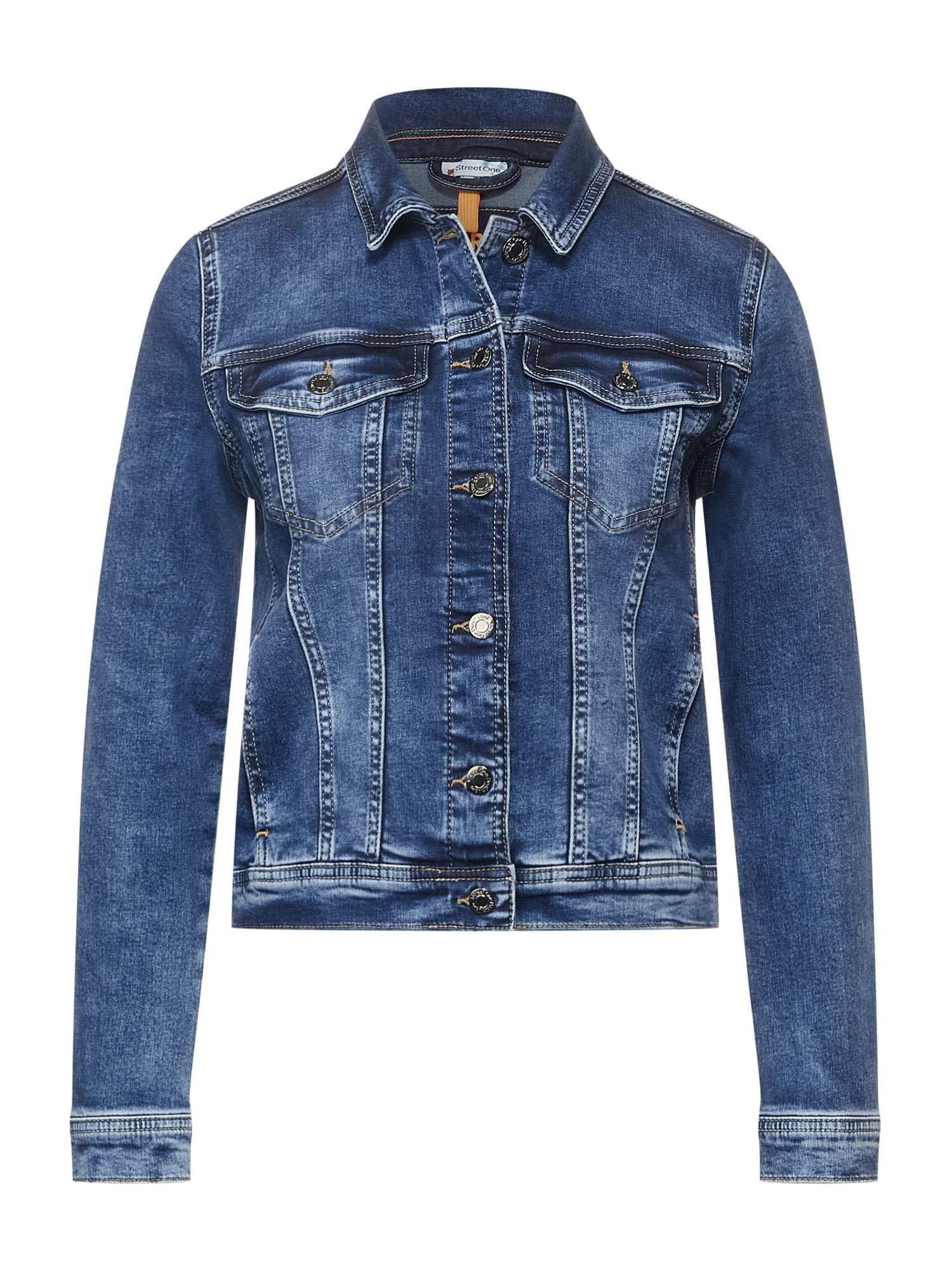 STREET ONE Prehodna jakna  moder denim