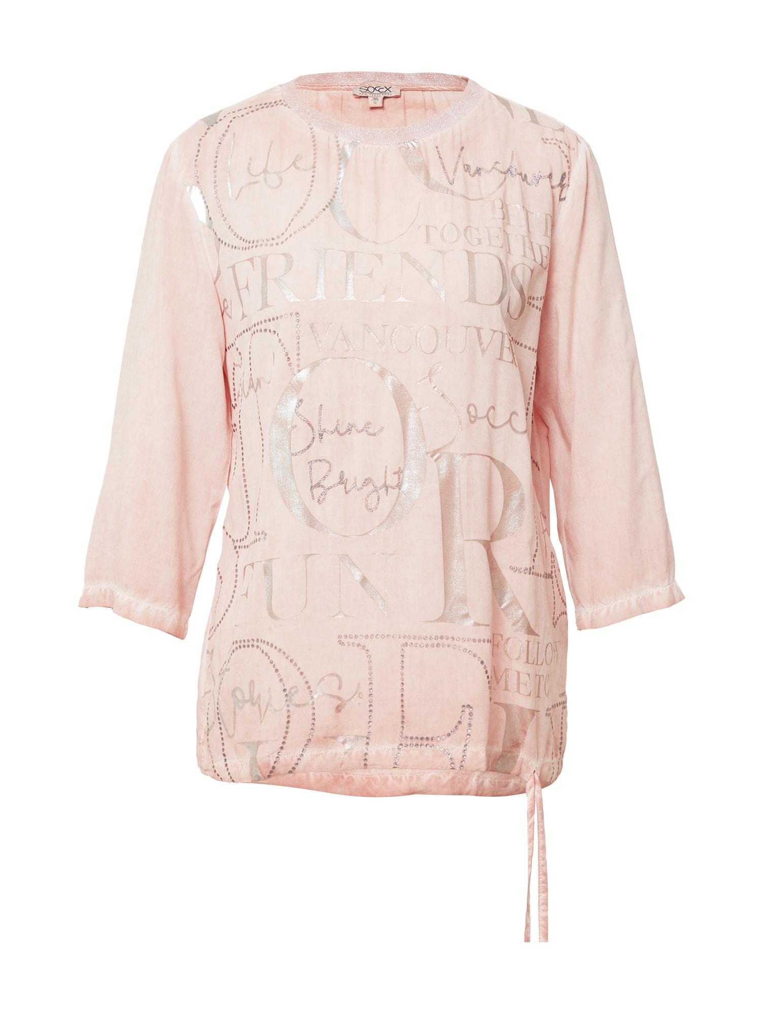 Soccx Bluza  roza / srebrna