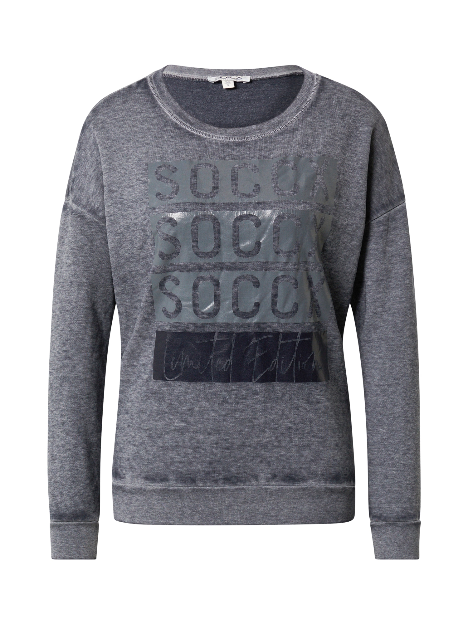 Soccx Majica  temno modra / siva