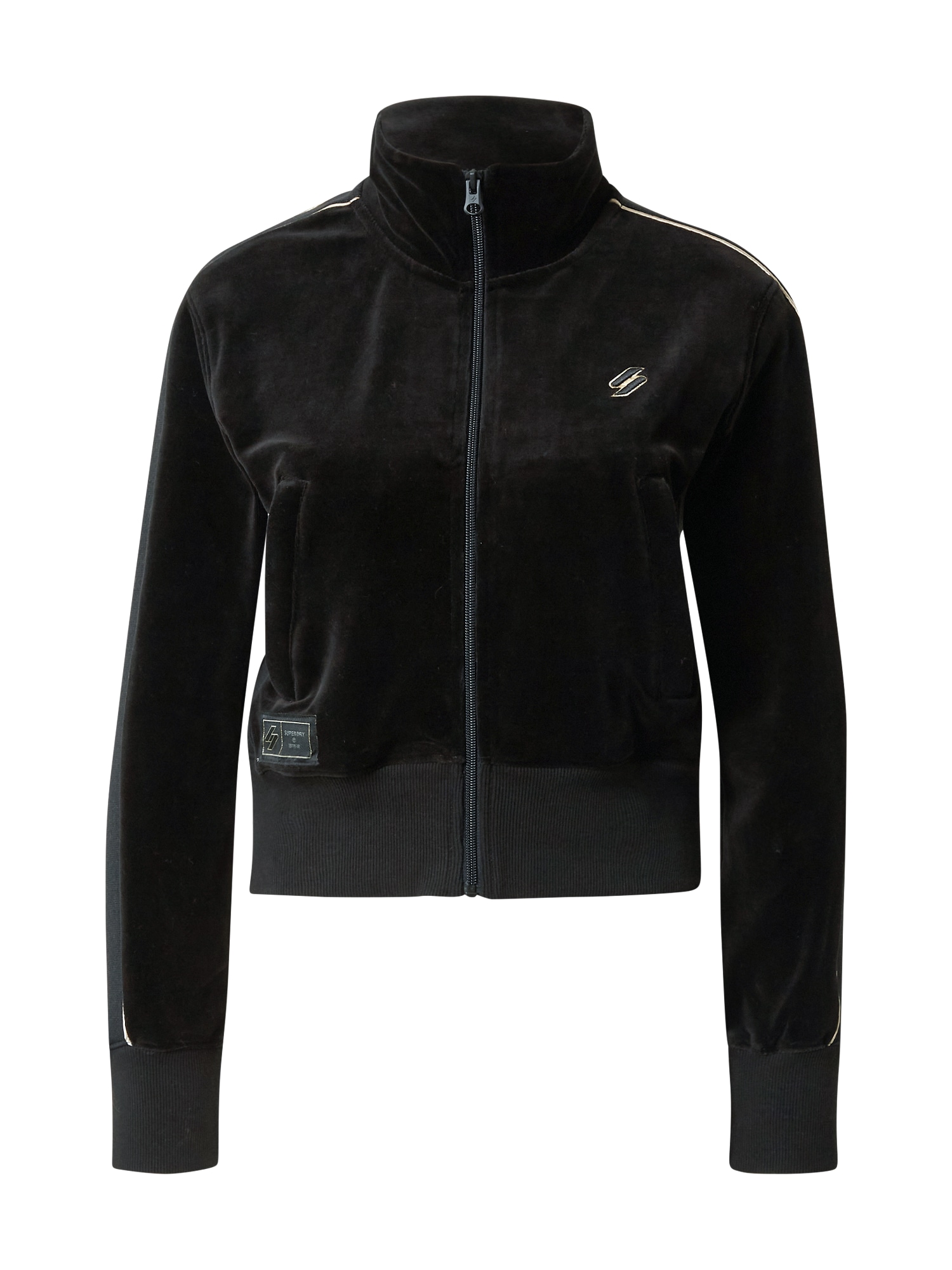 Superdry Jopa na zadrgo  črna