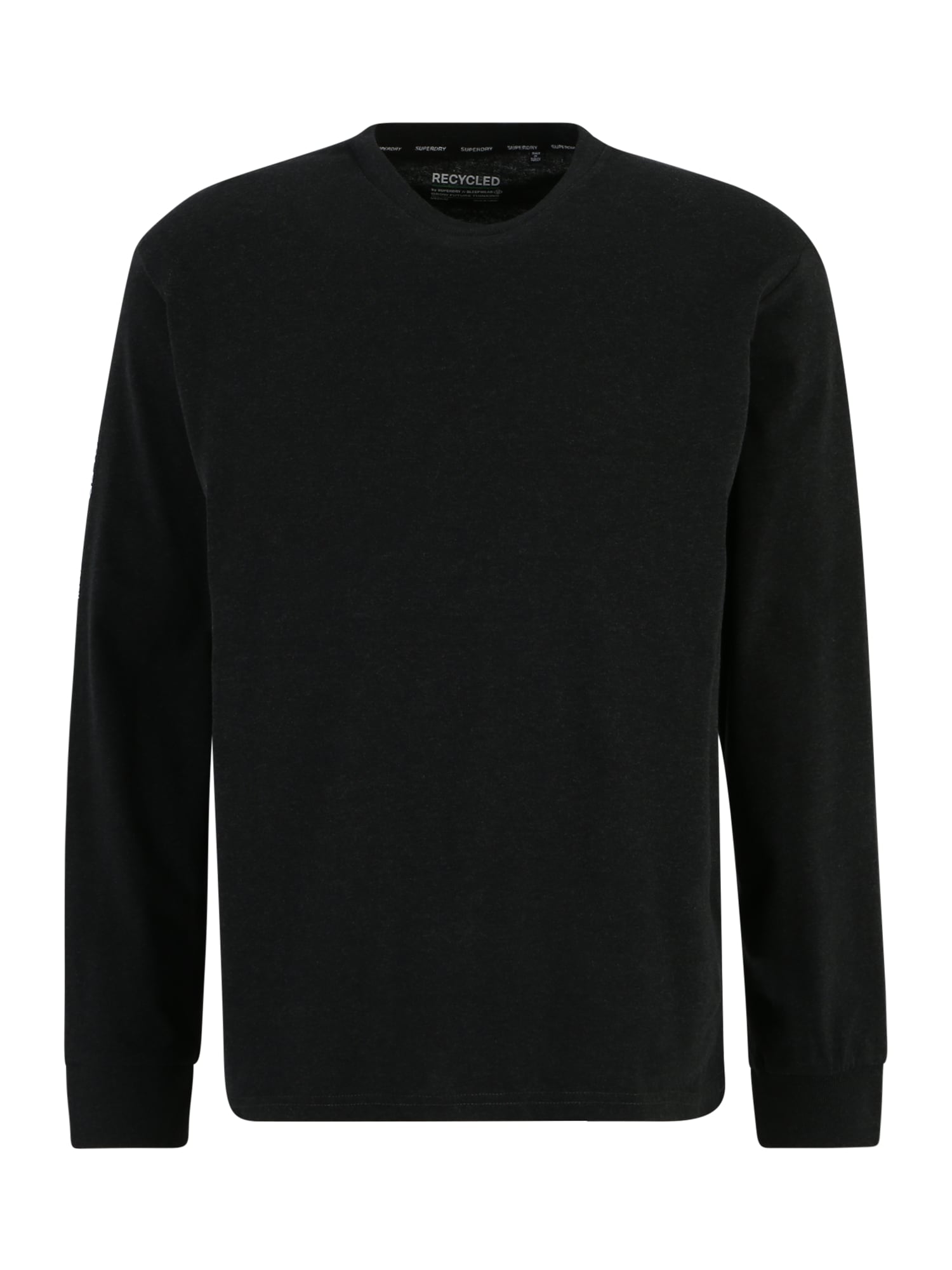 Superdry Majica  črna / bela