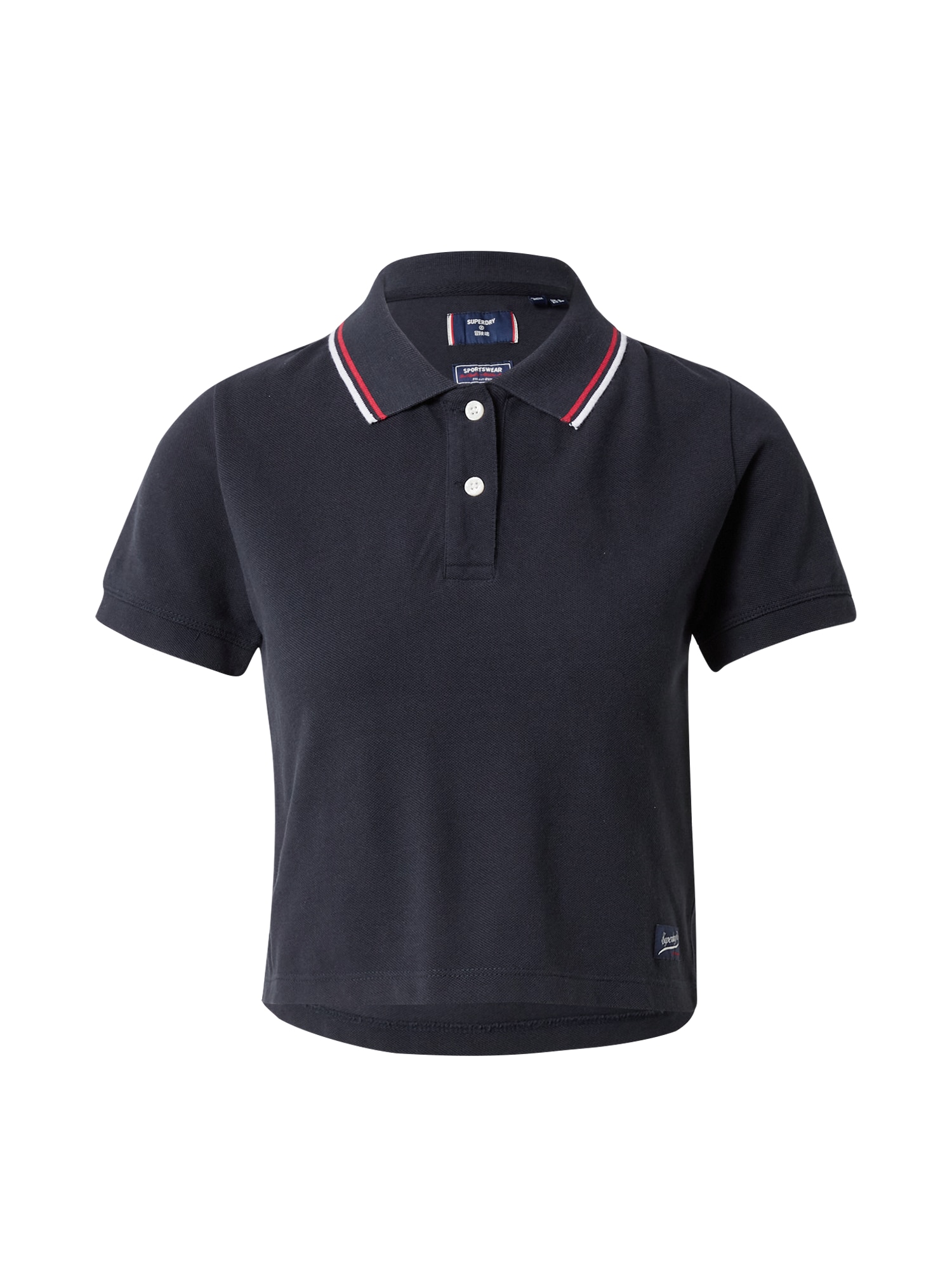 Superdry Majica  mornarska / rdeča / bela