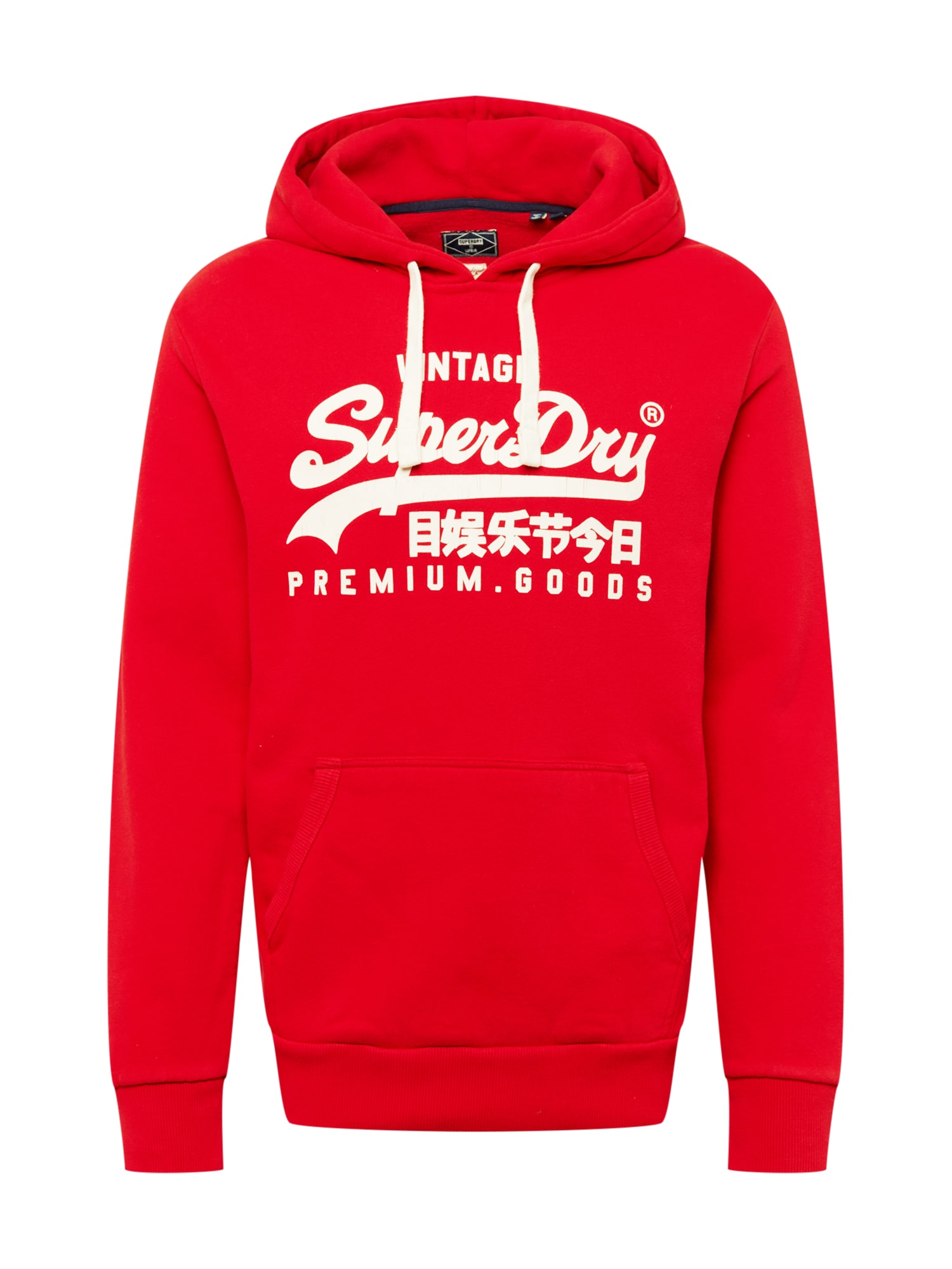 Superdry Majica  rdeča / bela