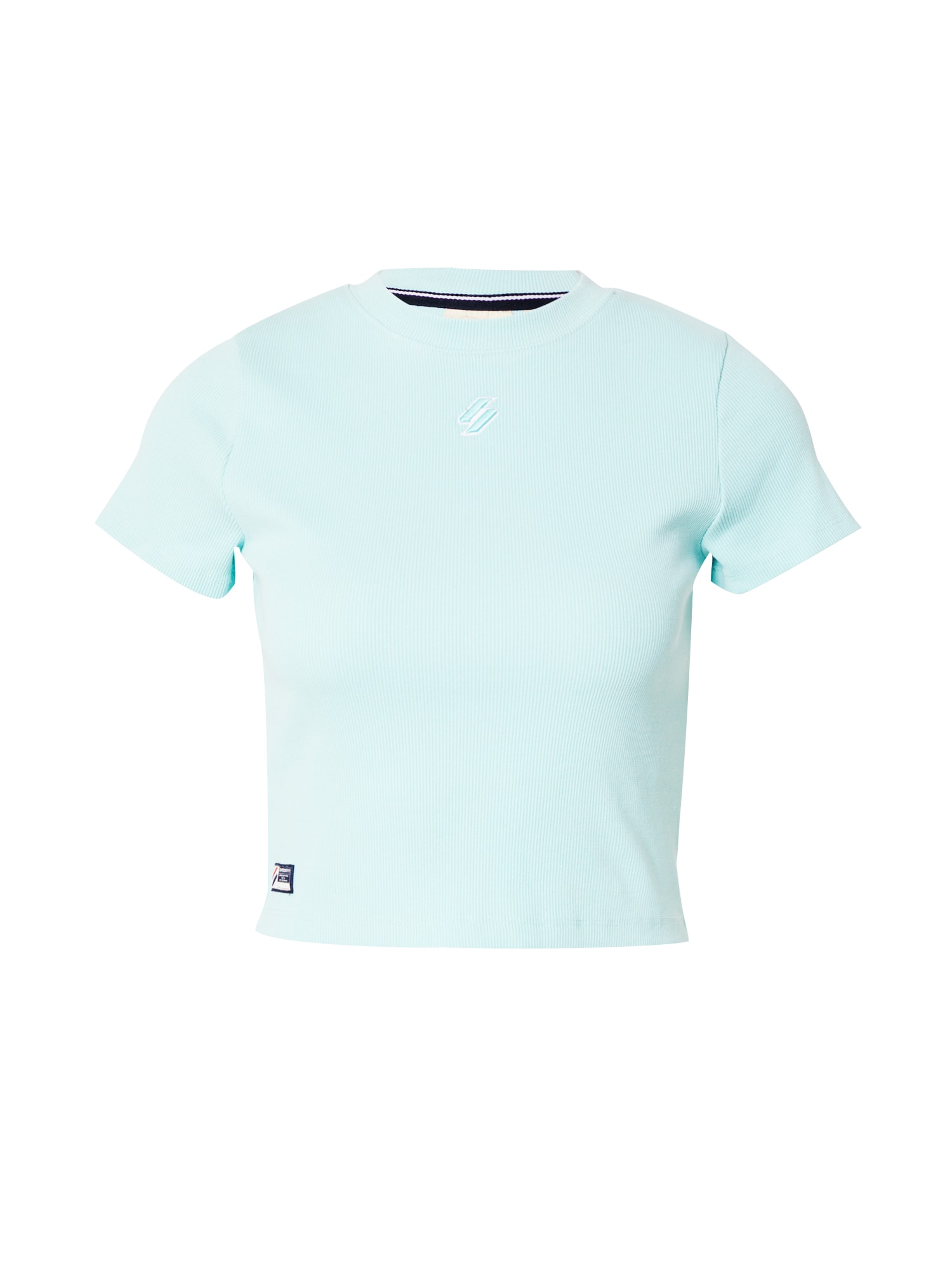 Superdry Majica  turkizna / bela