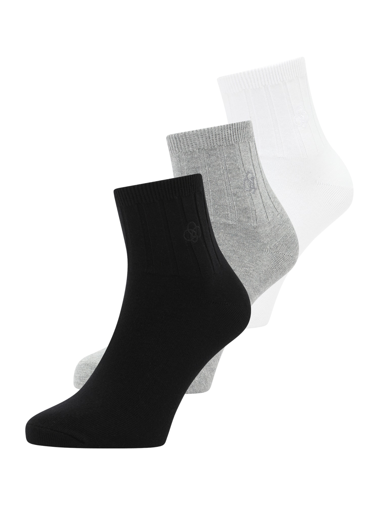 Superdry Nogavice  siva / črna / bela