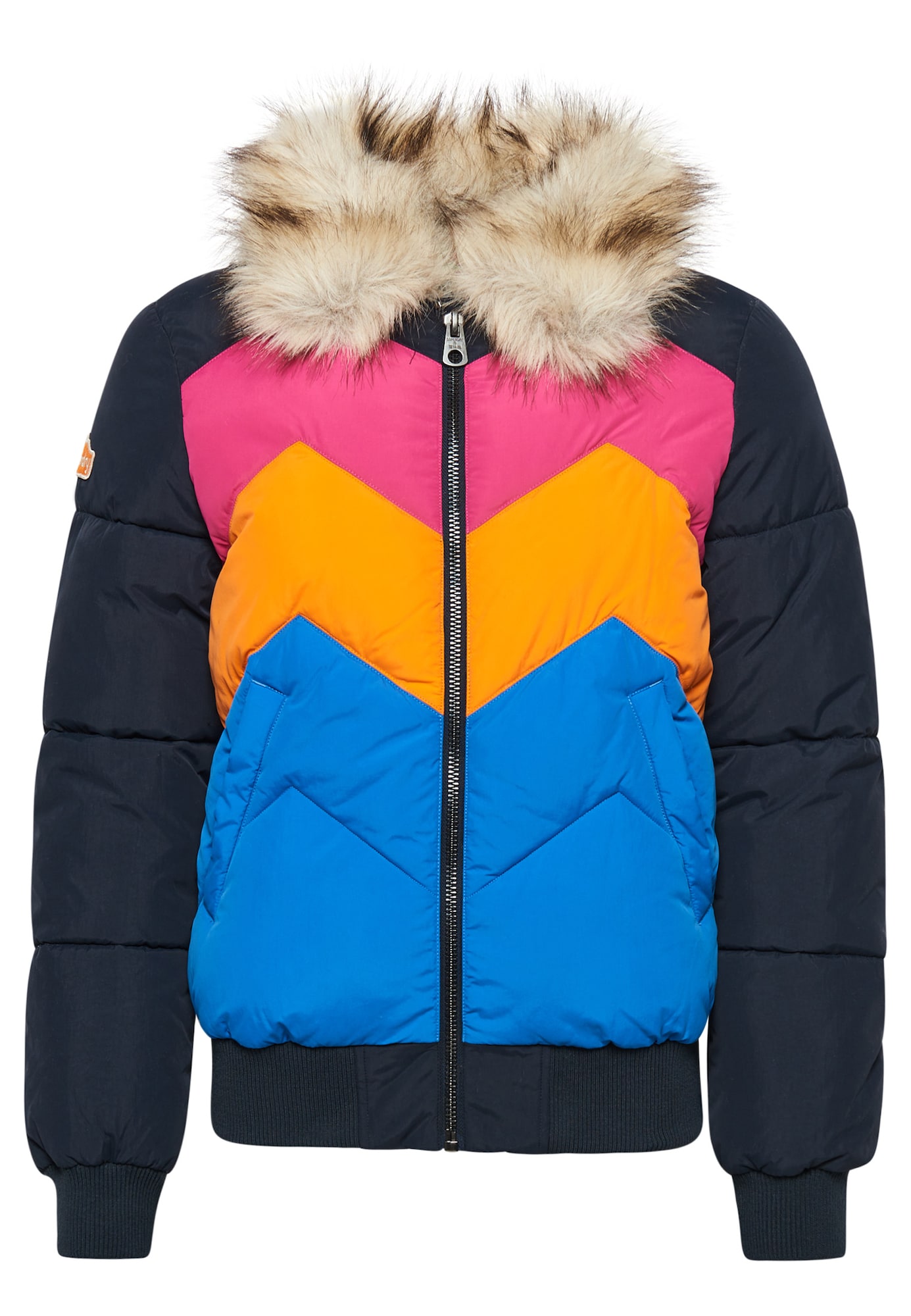 Superdry Prehodna jakna  modra / marine / rjava / oranžna / roza / bela