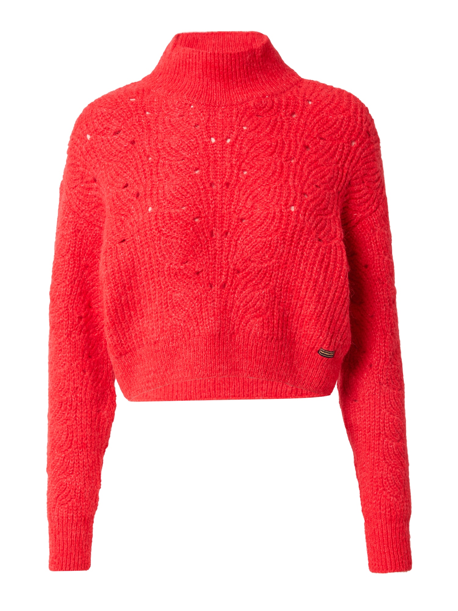 Superdry Pulover 'Pointelle'  rdeča