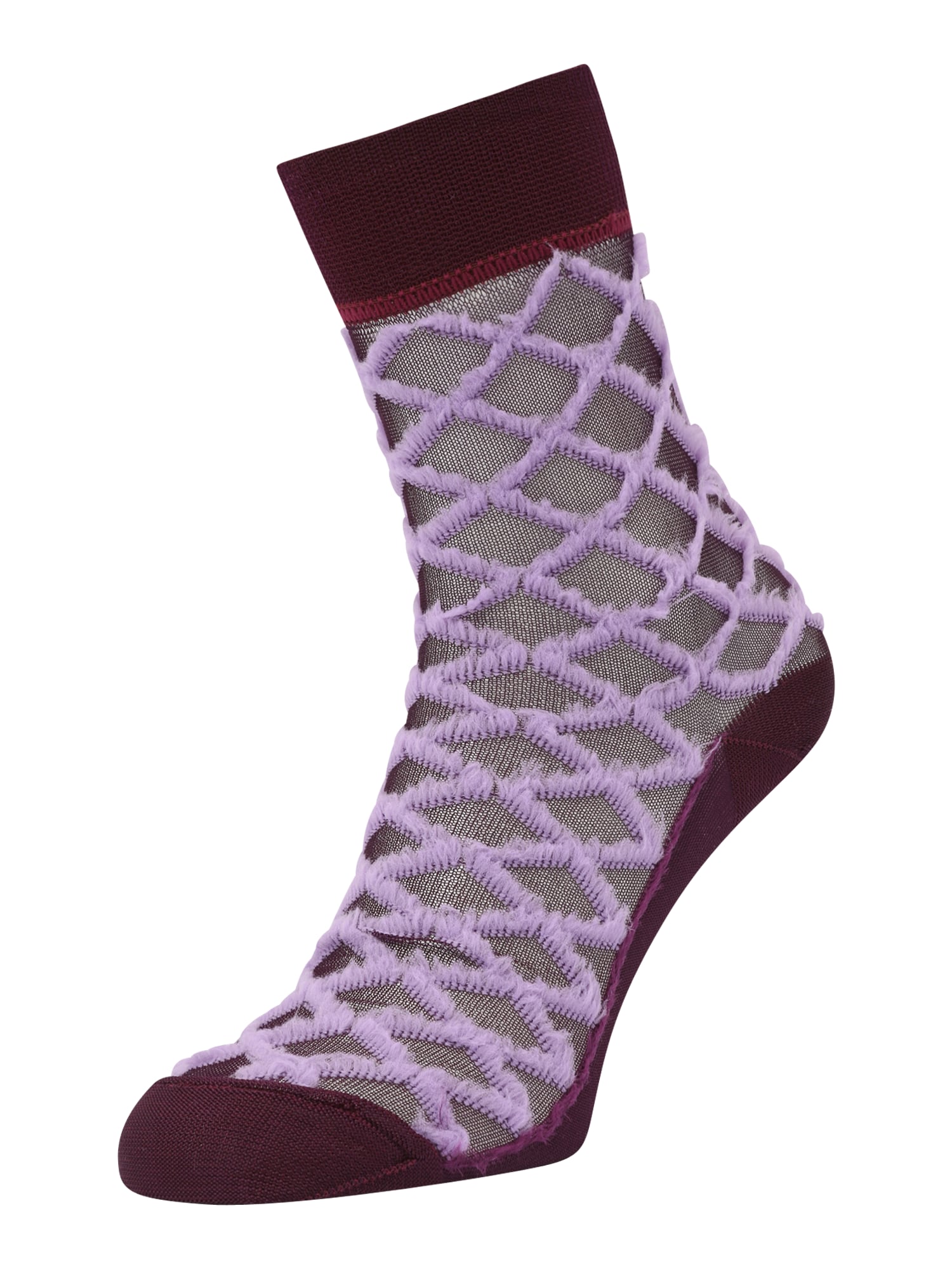 Swedish Stockings Nogavice  svetlo lila / črna
