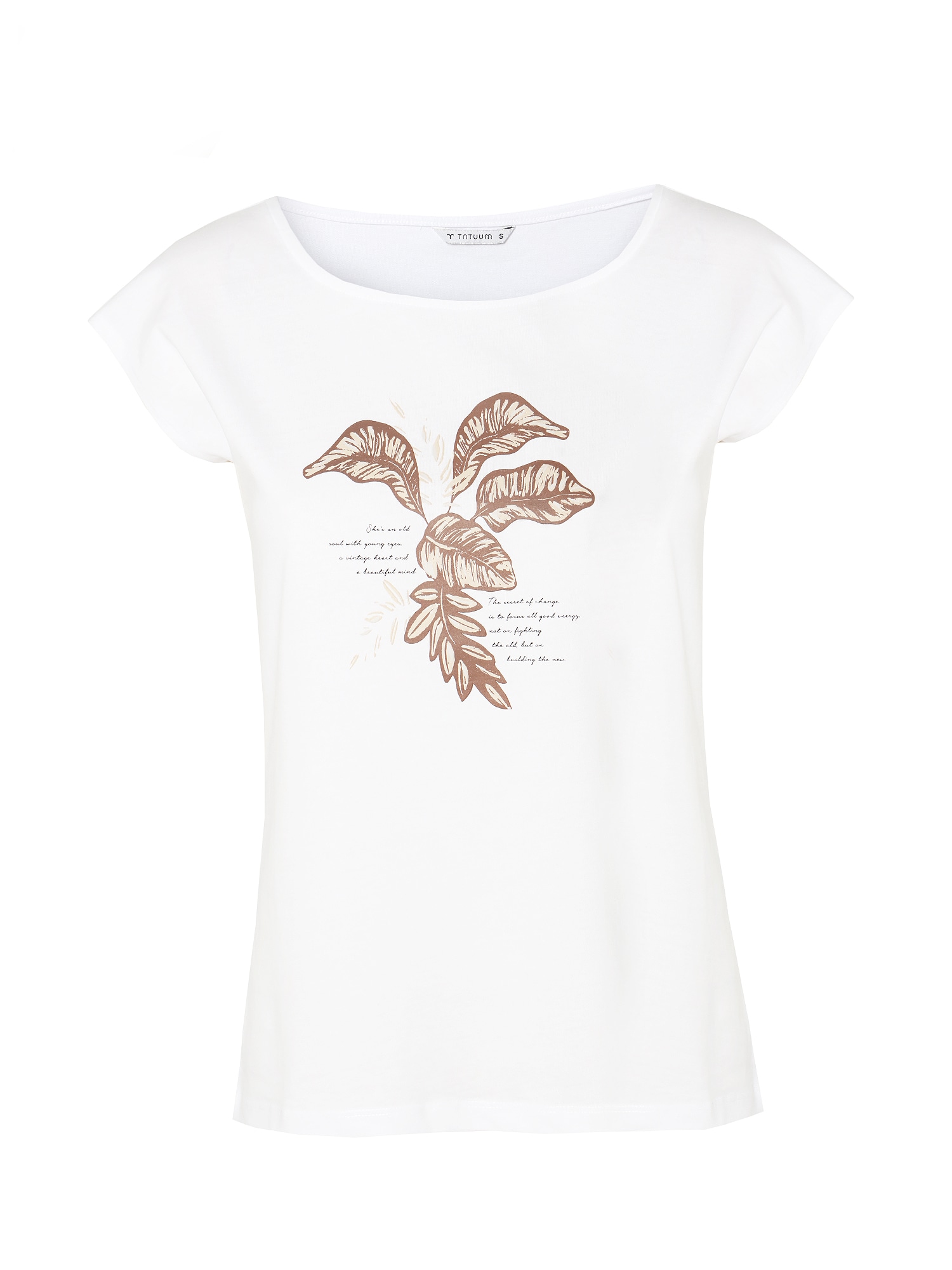 TATUUM Majica 'AMANDA 1'  bež / bela