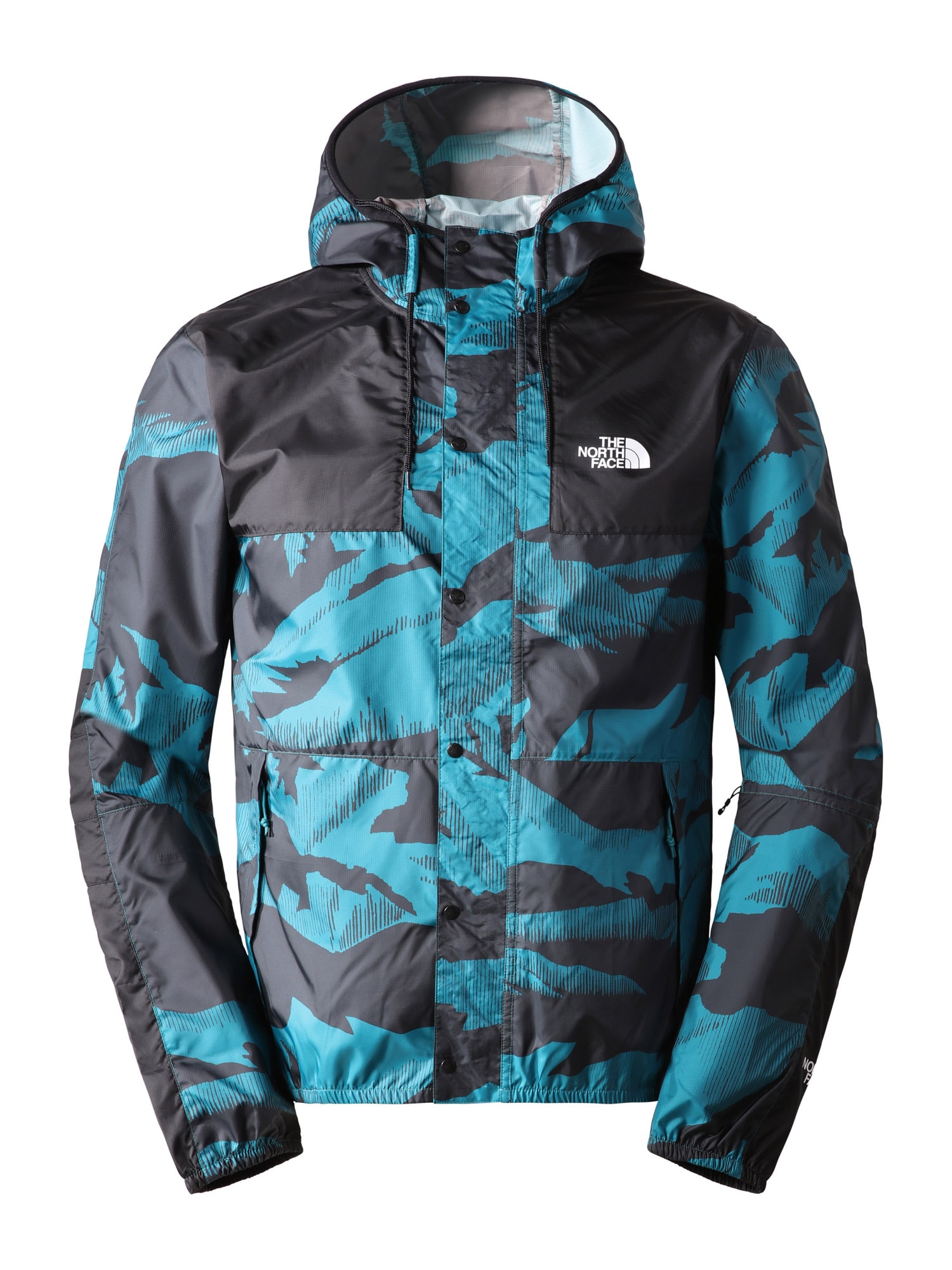 THE NORTH FACE Zunanja jakna  cijansko modra / črna