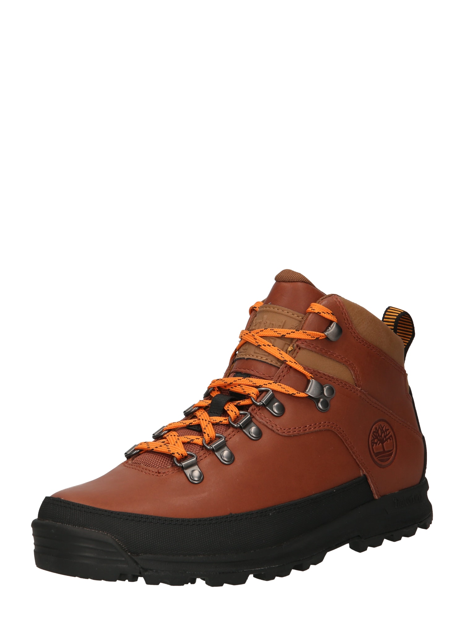 TIMBERLAND Gležnarji z vezalkami 'World Hiker'  oker / svetlo rjava / neonsko oranžna / črna