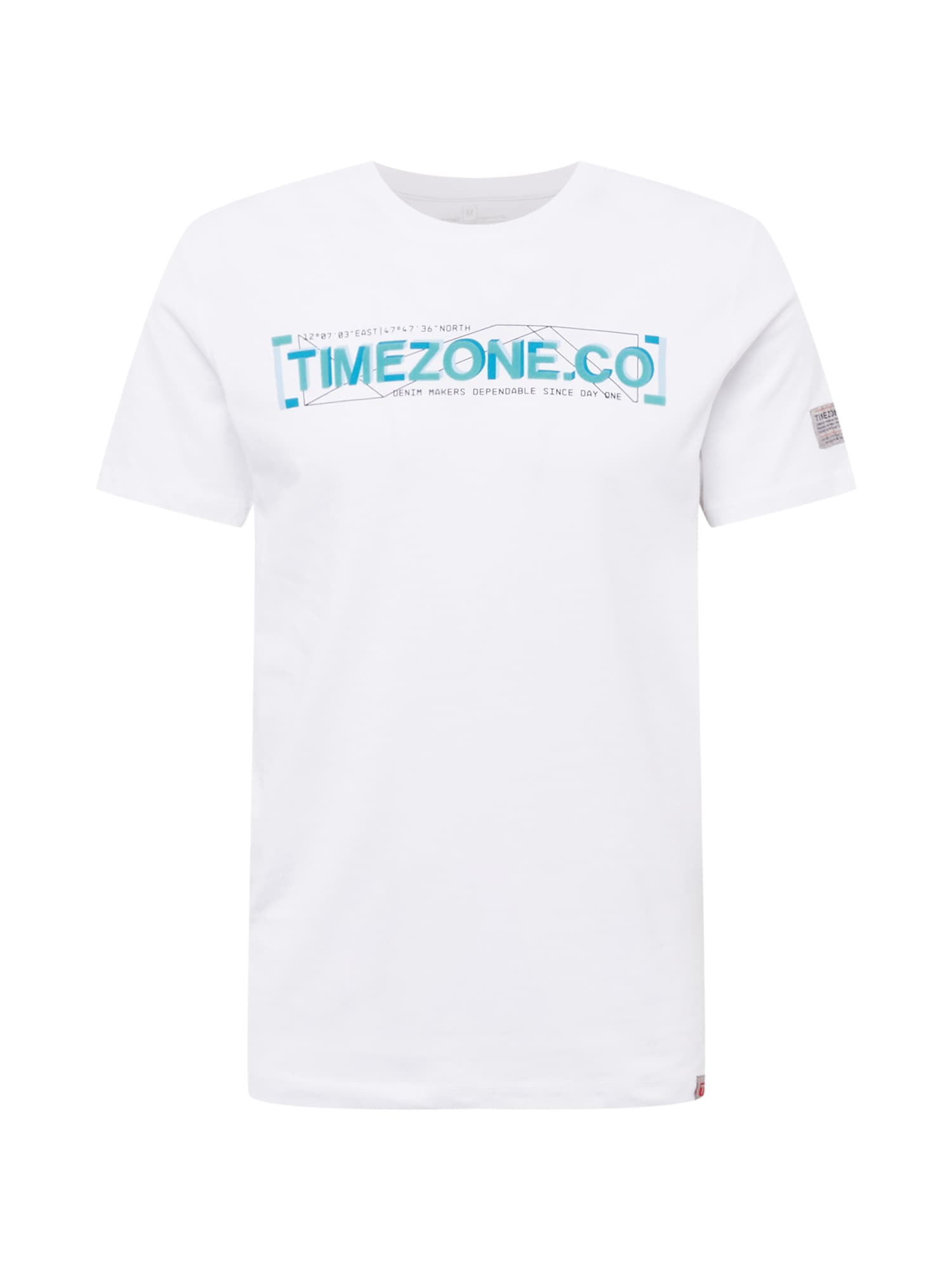 TIMEZONE Majica  turkizna / žad / bela