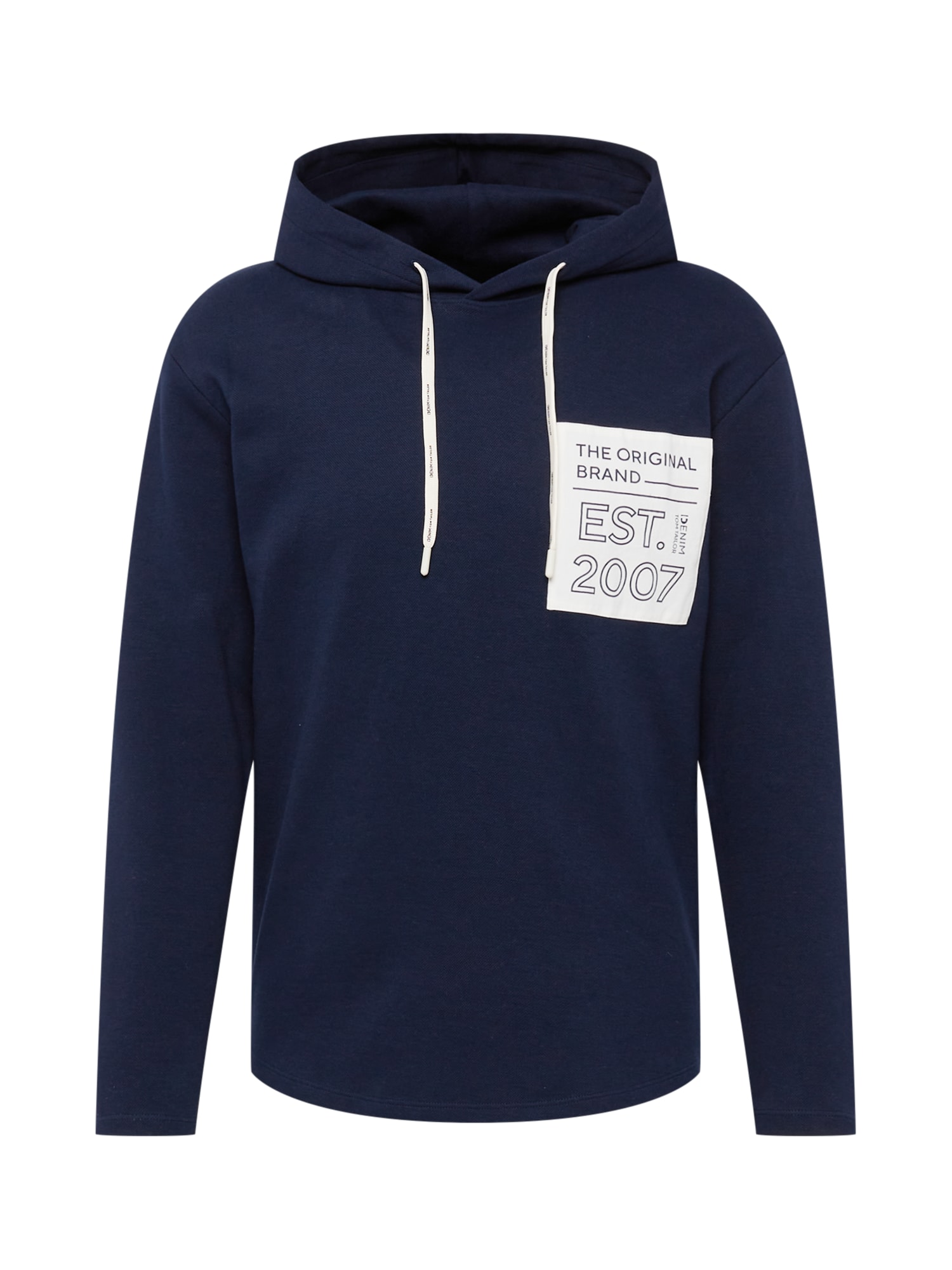 TOM TAILOR DENIM Majica  mornarska / bela
