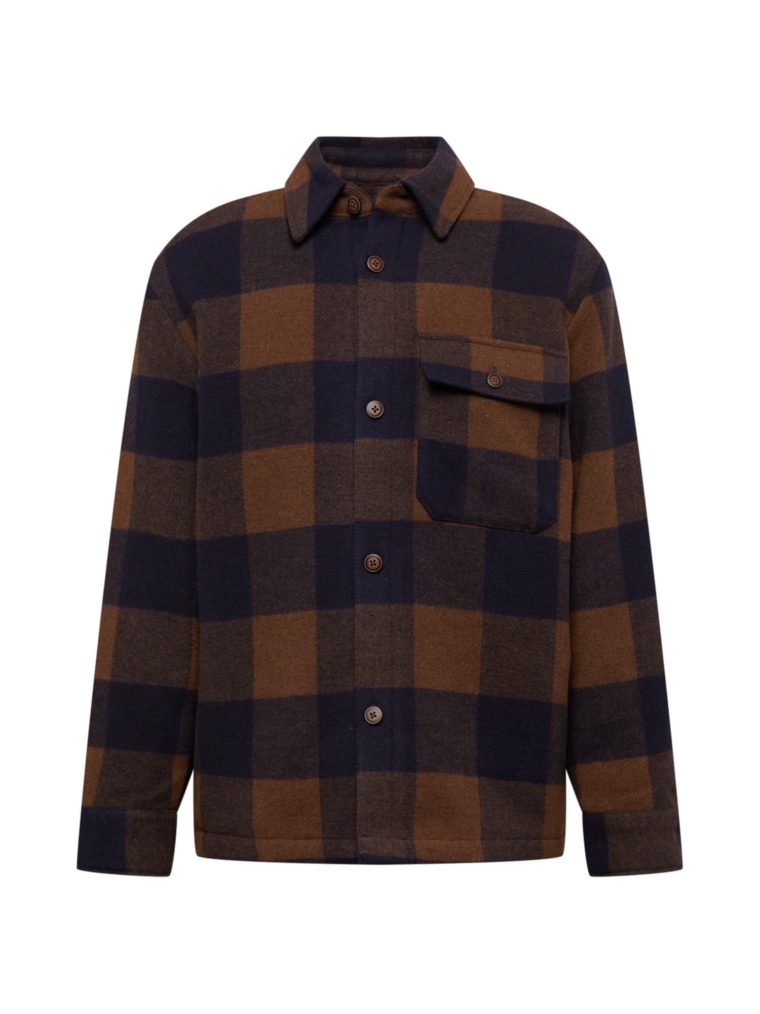 TOM TAILOR DENIM Prehodna jakna  mornarska / rjava