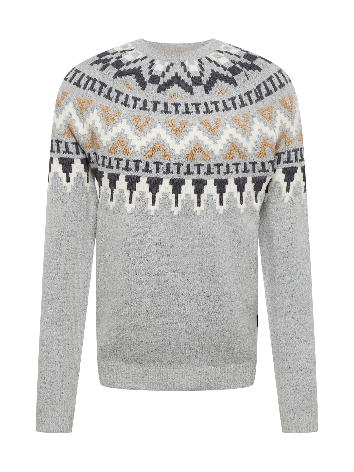 TOM TAILOR DENIM Pulover  pesek / siva / antracit / bela