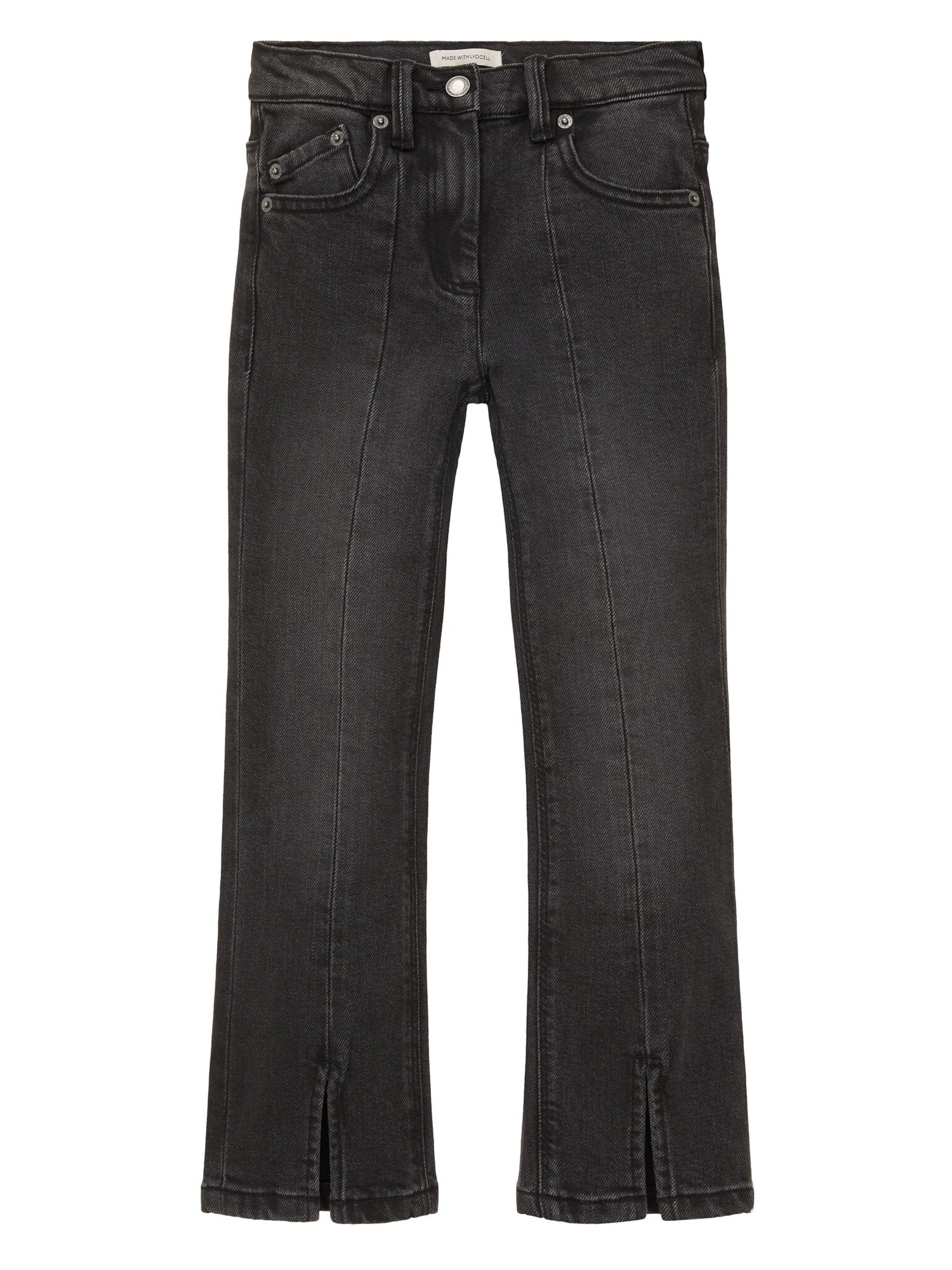 TOM TAILOR Kavbojke  črn denim / bela