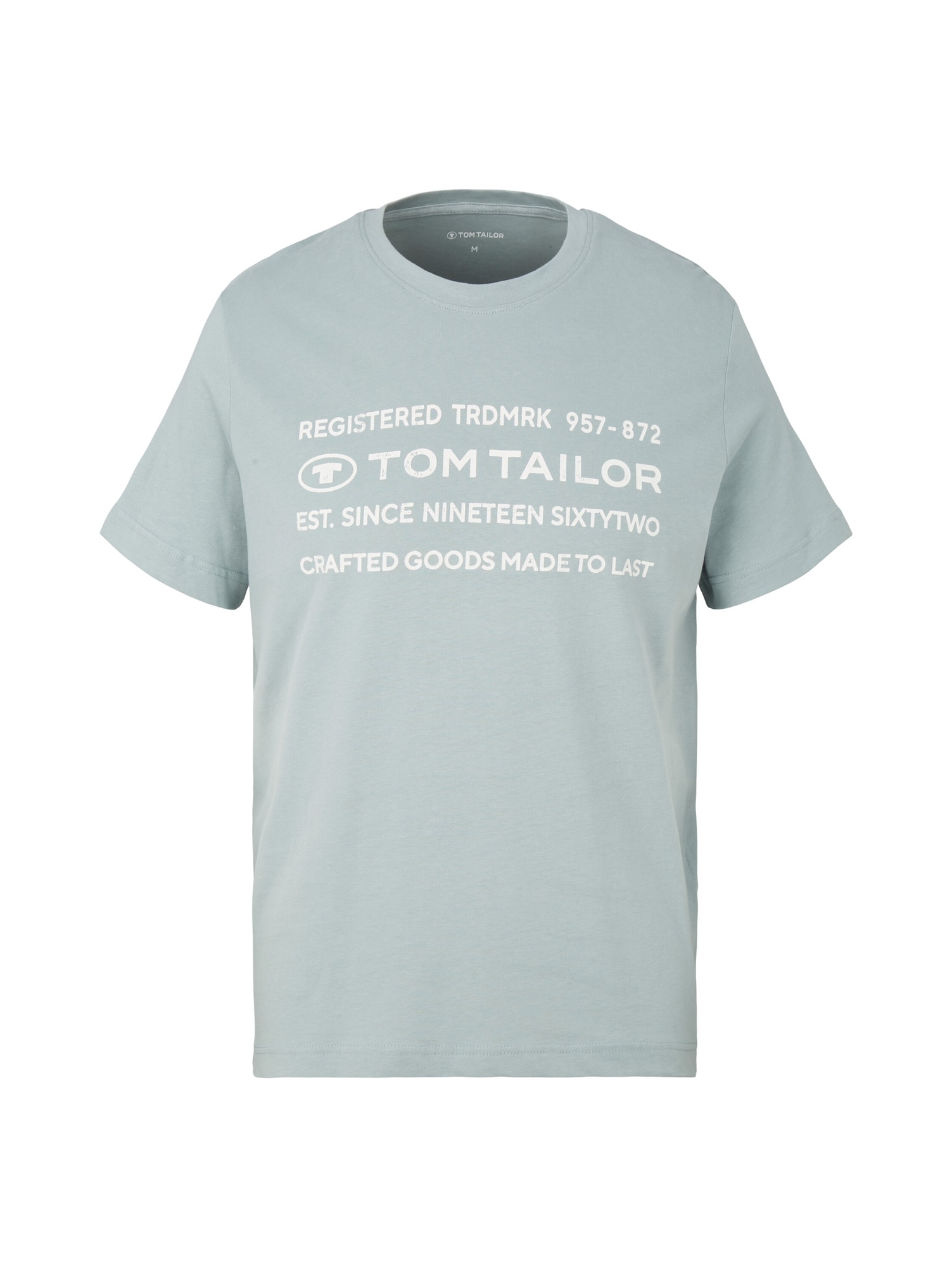 TOM TAILOR Majica  golobje modra / bela