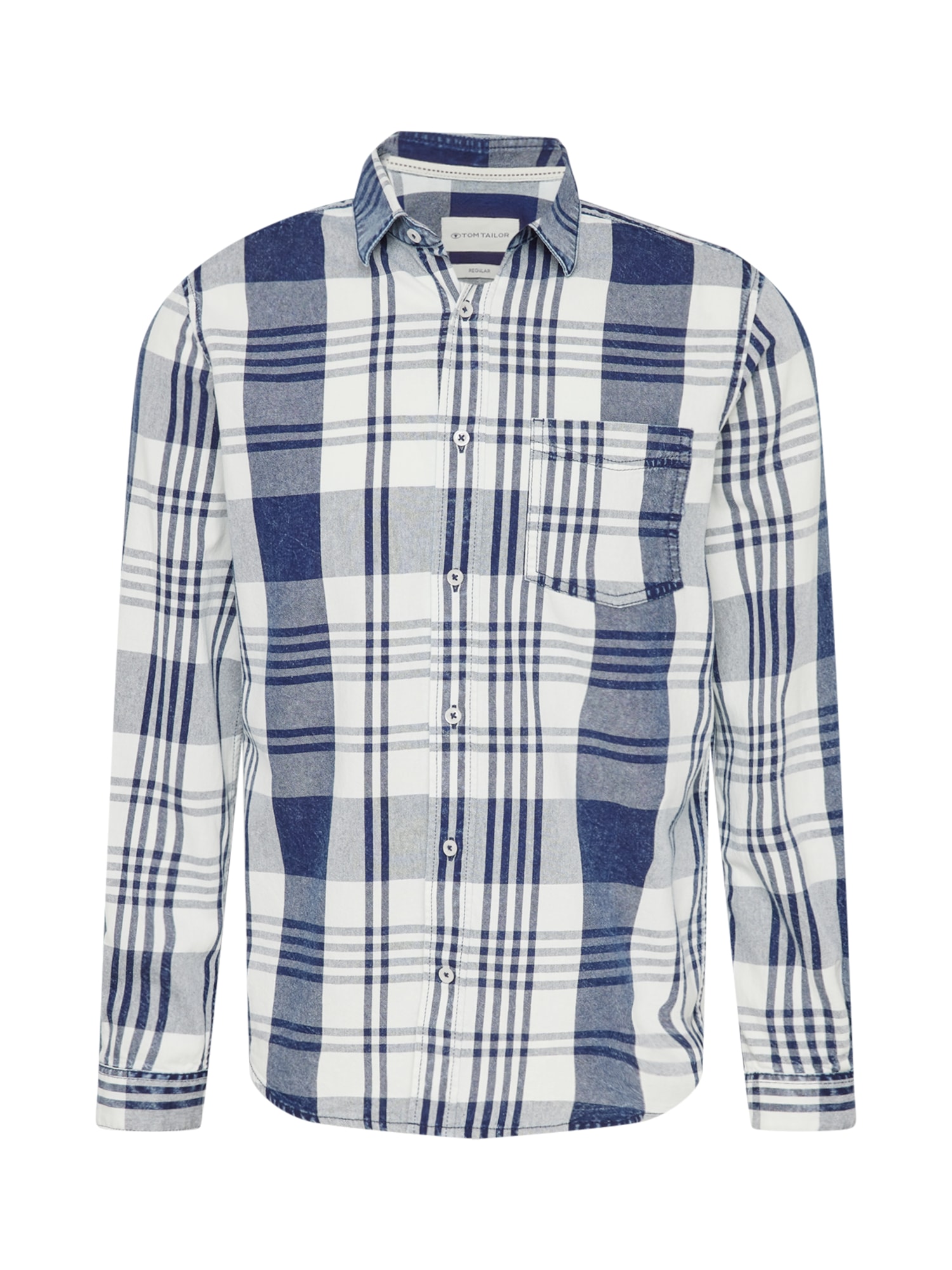 TOM TAILOR Srajca  modra / temno modra / bela