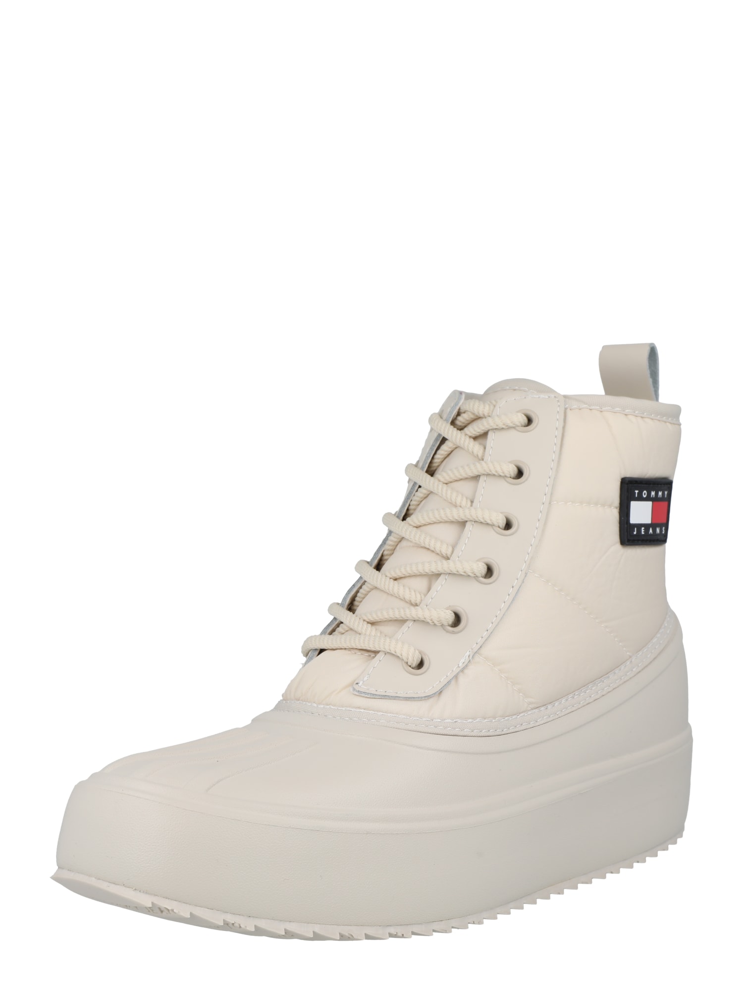 Tommy Jeans Gležnarji z vezalkami  kremna / mornarska / rdeča / bela
