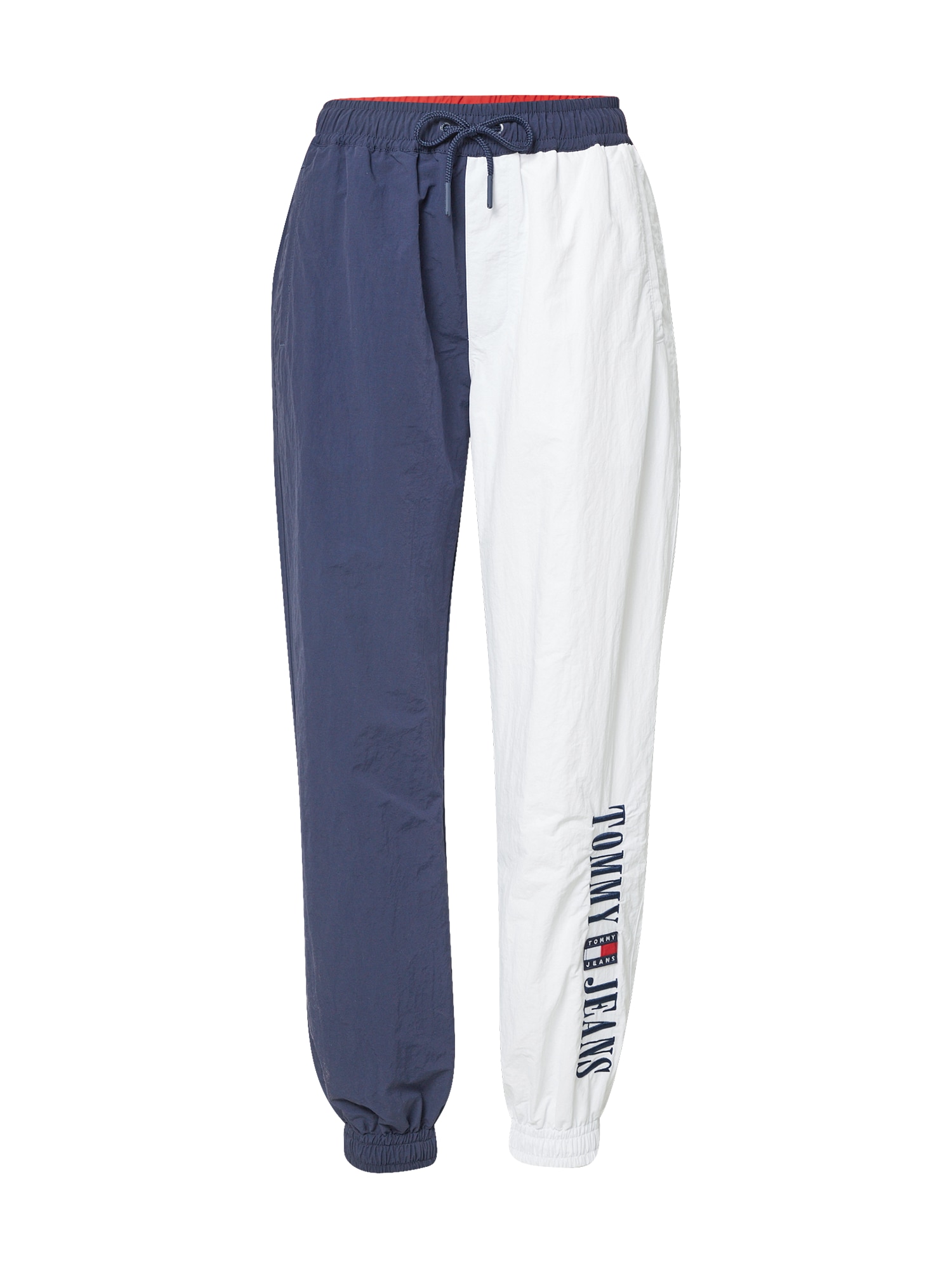 Tommy Jeans Hlače  mornarska / rdeča / bela