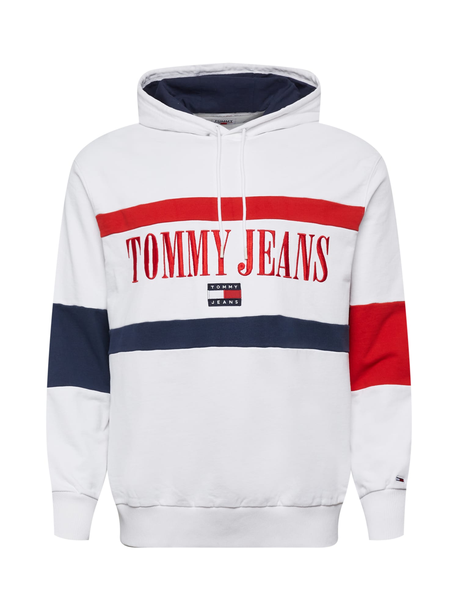 Tommy Jeans Plus Majica  mornarska / rdeča / bela