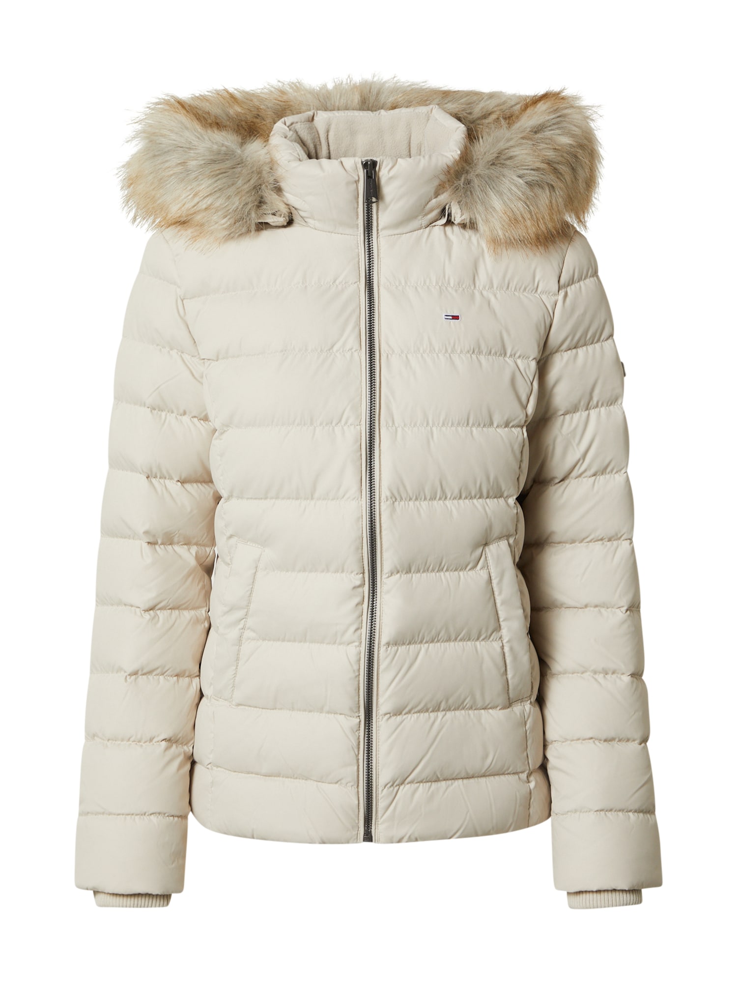 Tommy Jeans Zimska jakna  mornarska / kamen / rdeča / bela