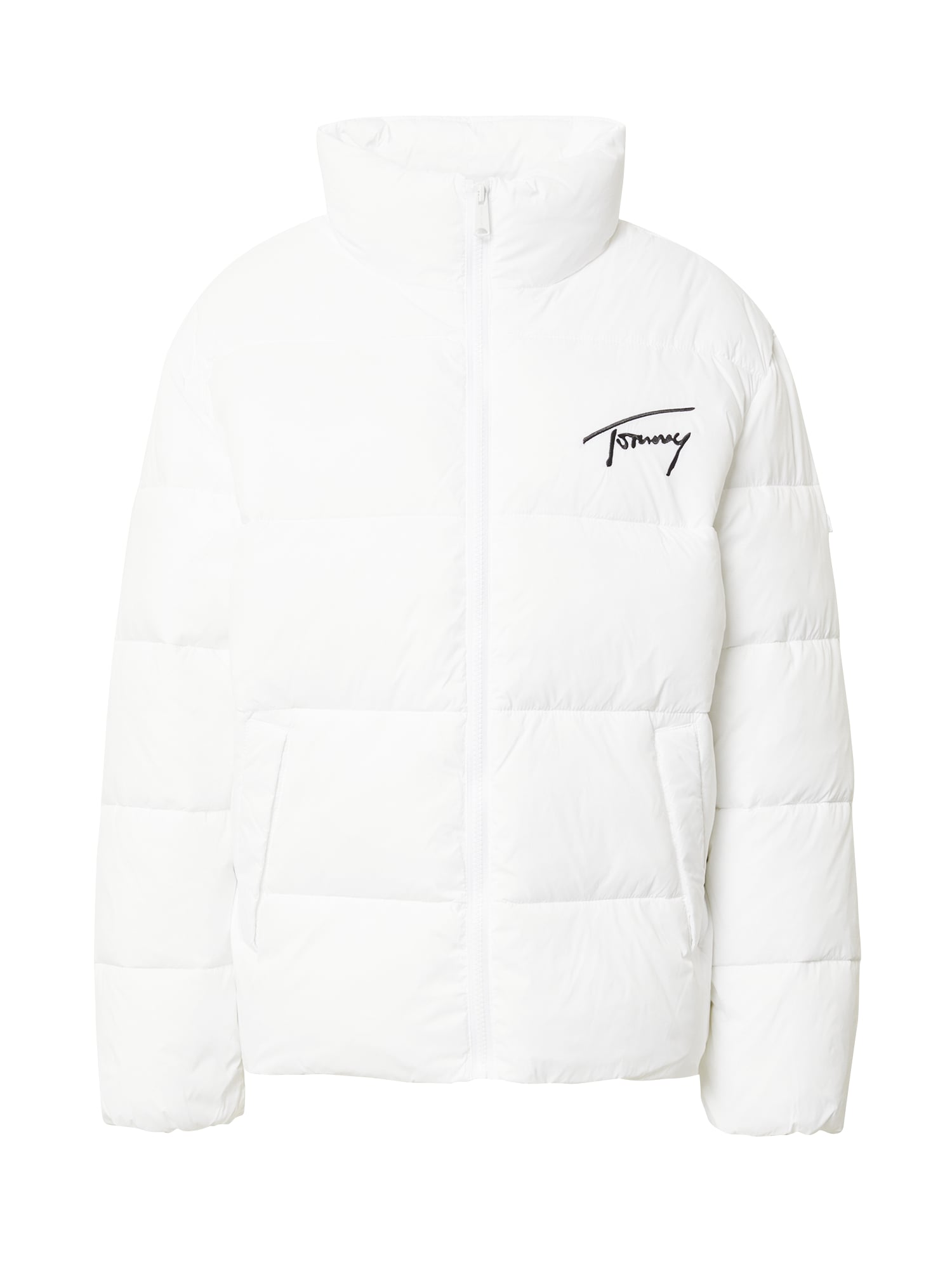 Tommy Jeans Zimska jakna  mornarska / ognjeno rdeča / črna / bela