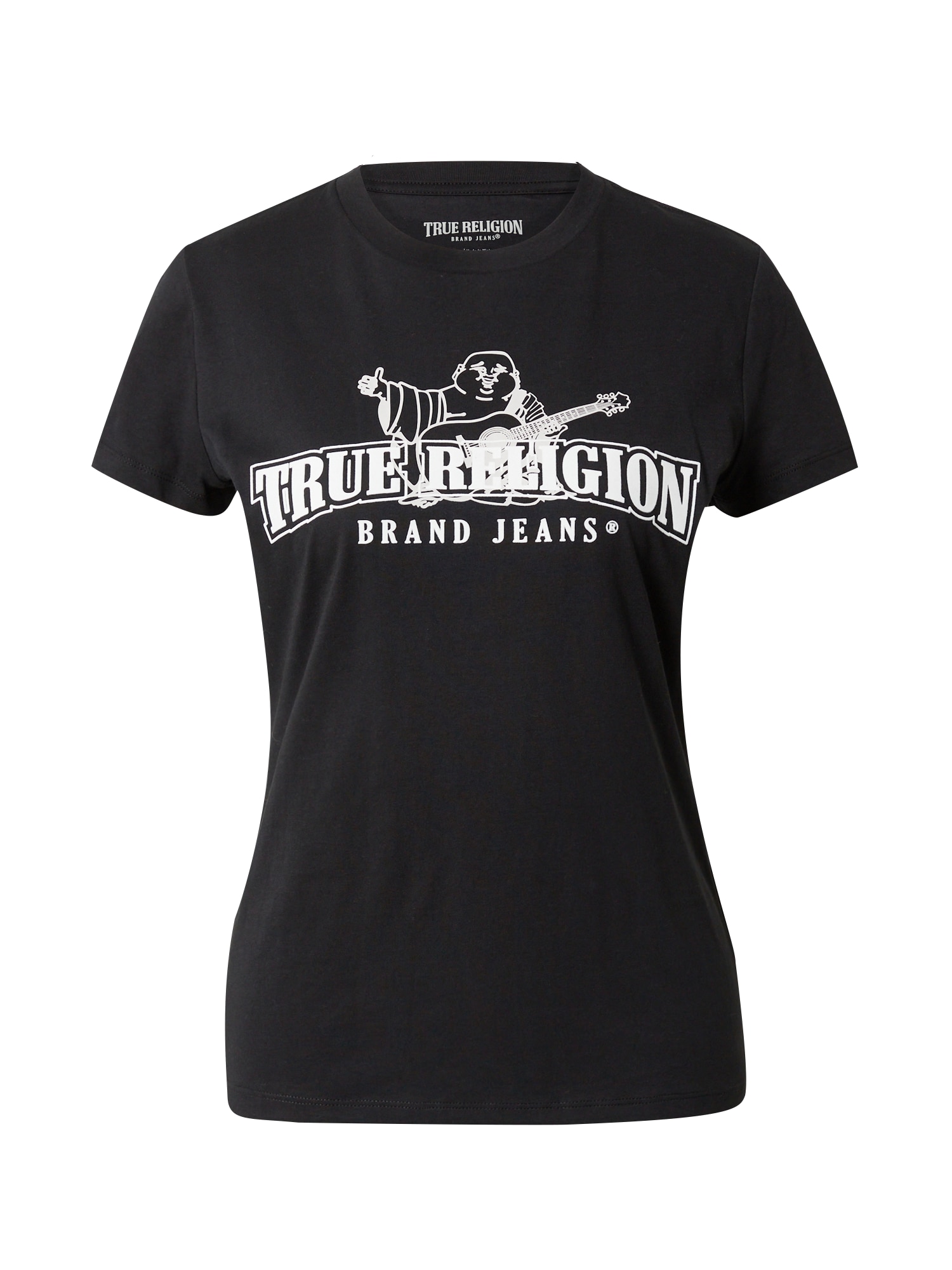 True Religion Majica  črna / bela