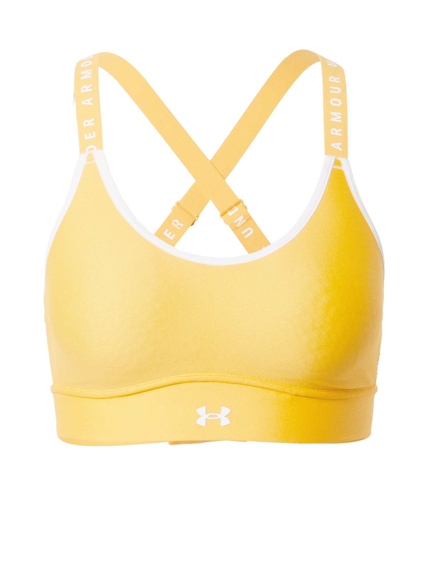 UNDER ARMOUR Športni nederček 'Infinity'  rumena / bela