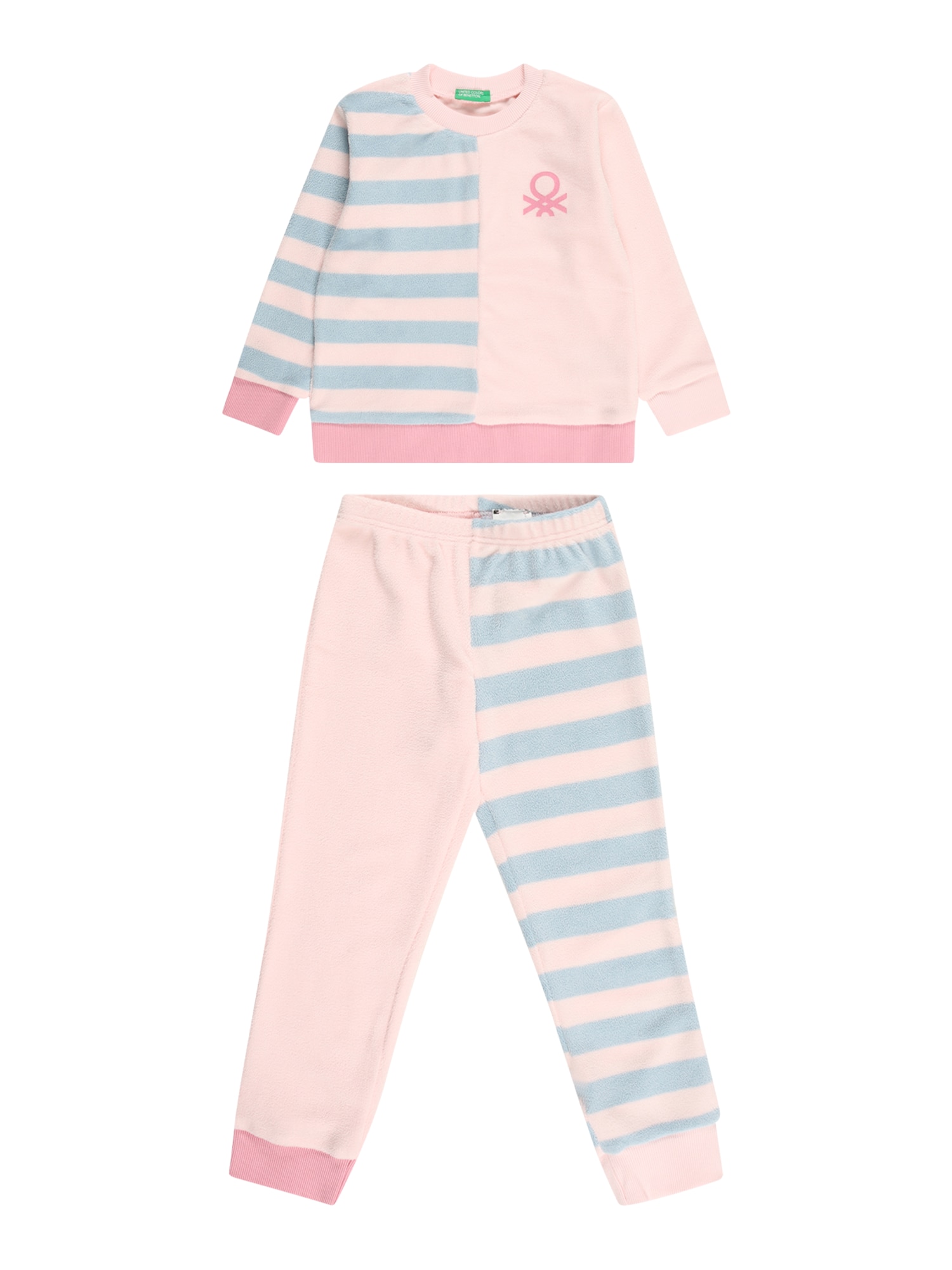 UNITED COLORS OF BENETTON Pižama  svetlo modra / roza