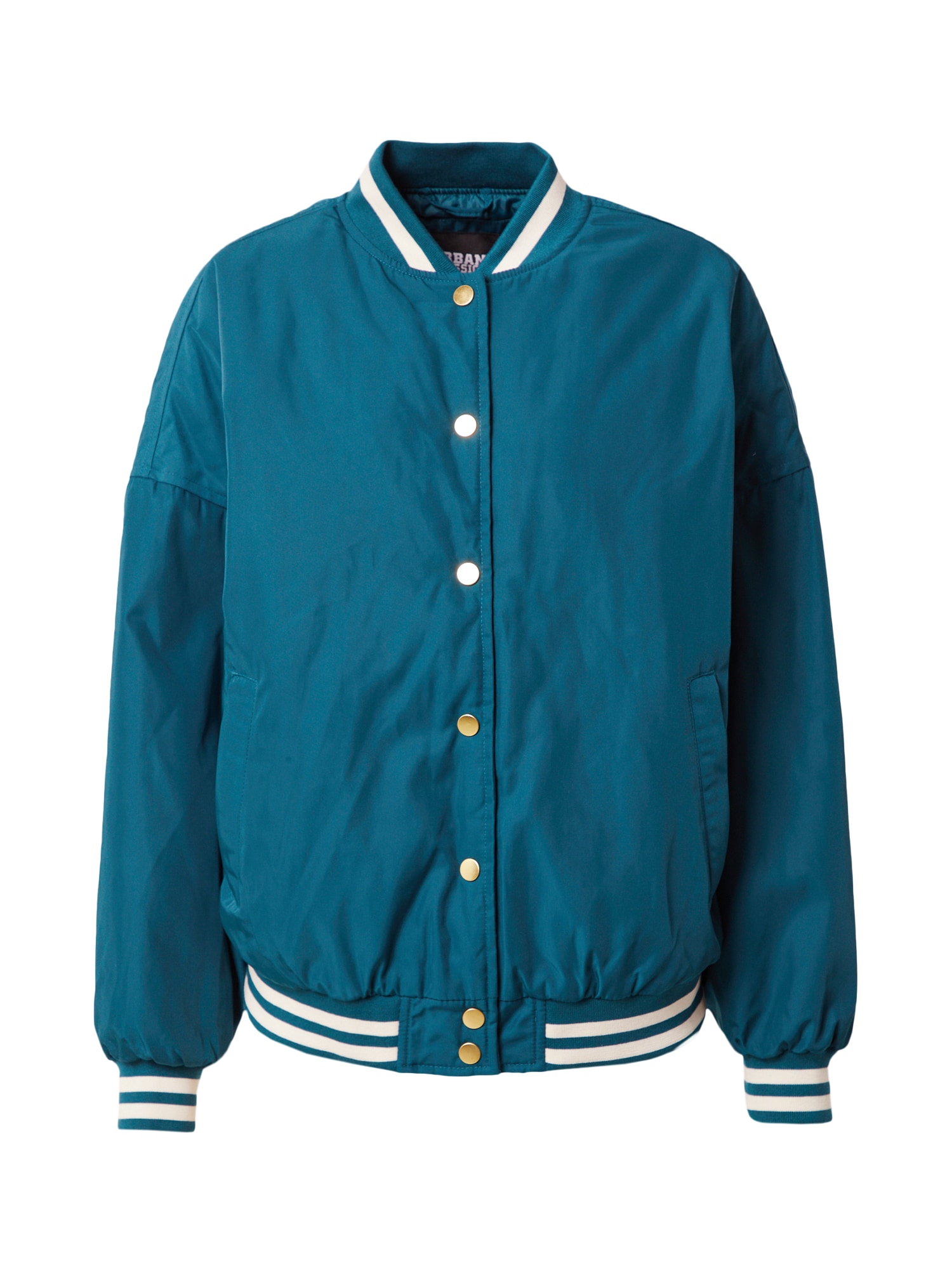 Urban Classics Prehodna jakna  petrol / bela
