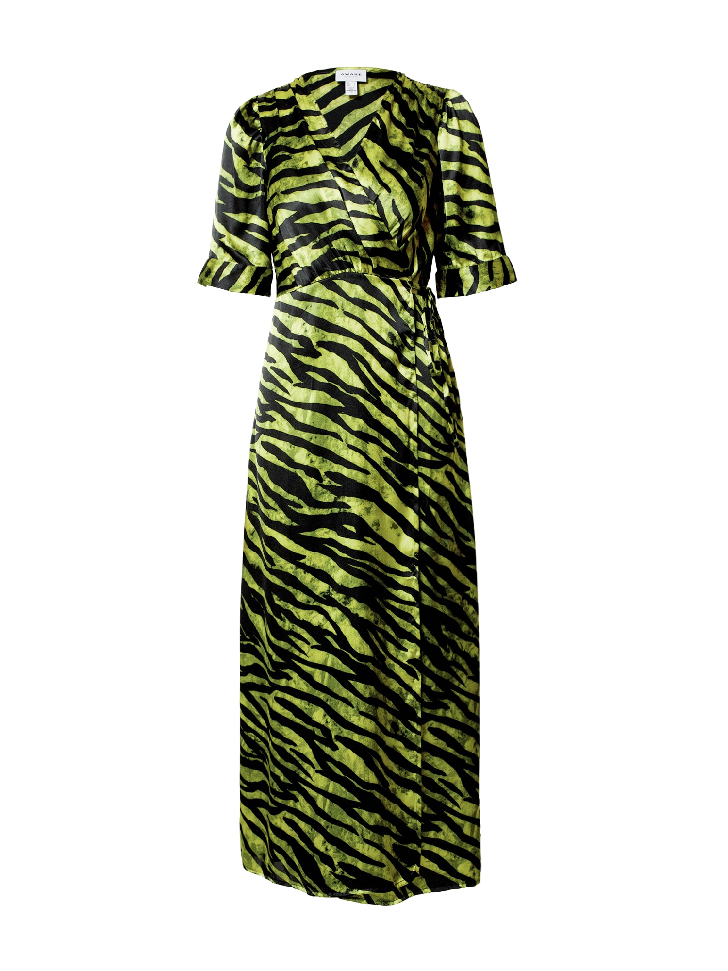 VERO MODA Obleka  zelena / črna