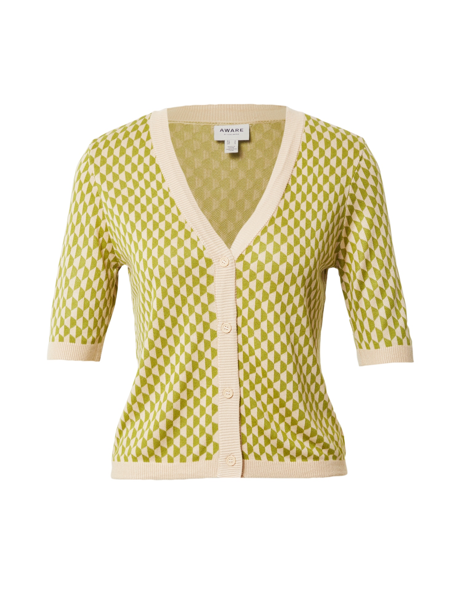 Vero Moda Aware Pletena jopa 'URINA'  kremna / trst