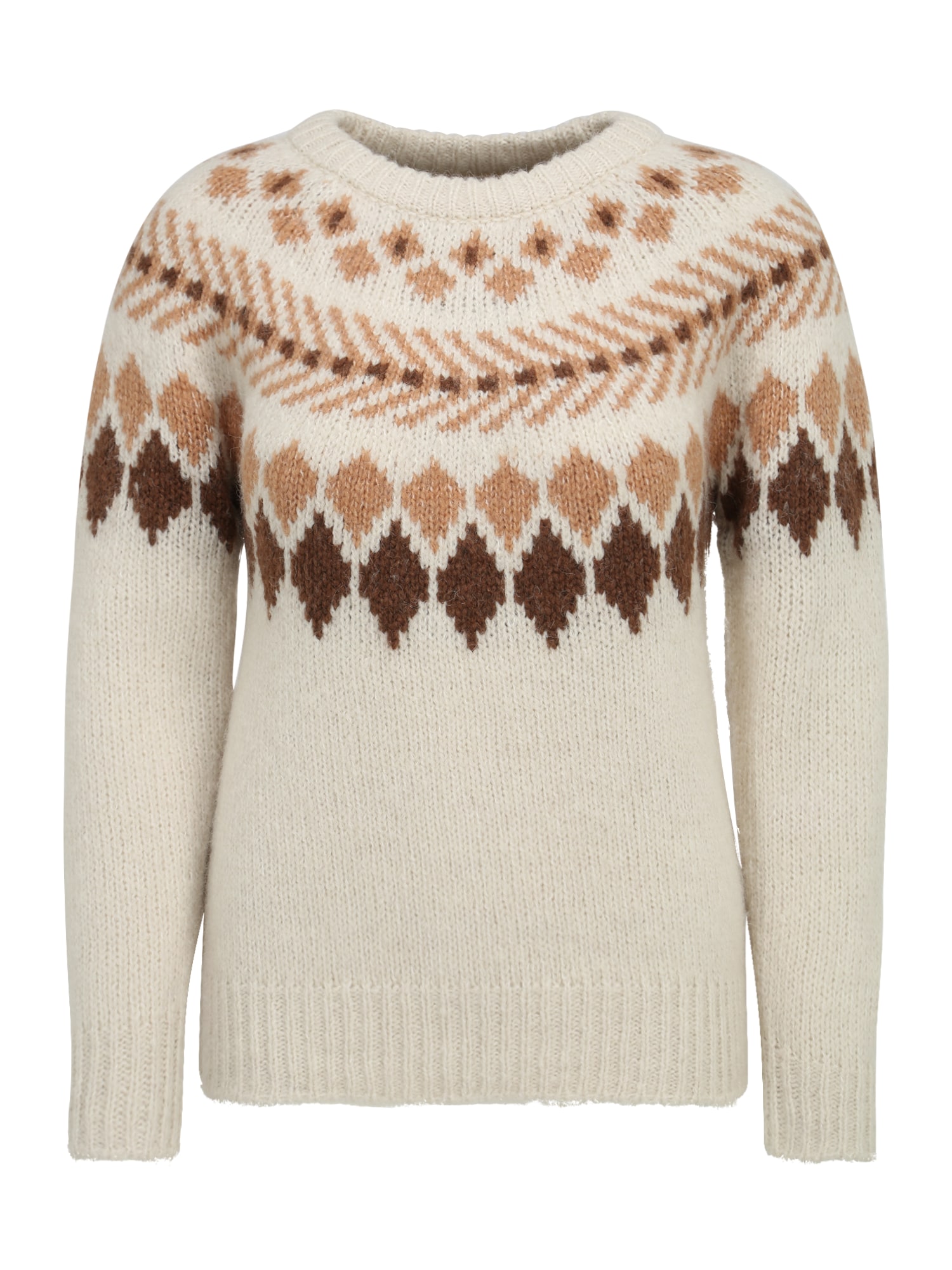 Vero Moda Petite Pulover 'FILIPPA'  kit / svetlo rjava / temno rjava